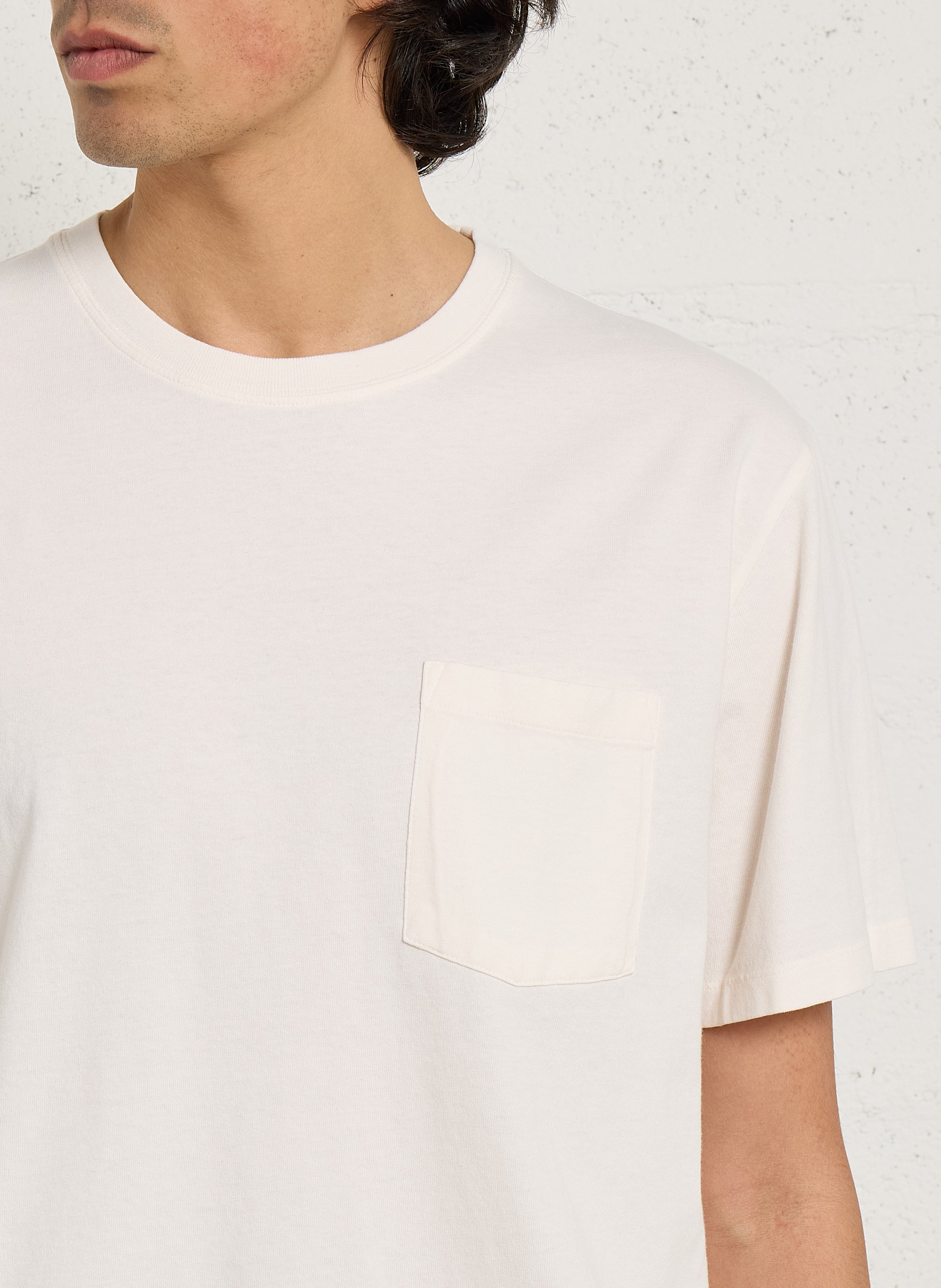 Baumwoll-Pullover mit Rundhalsausschnitt HARTFORD Beige