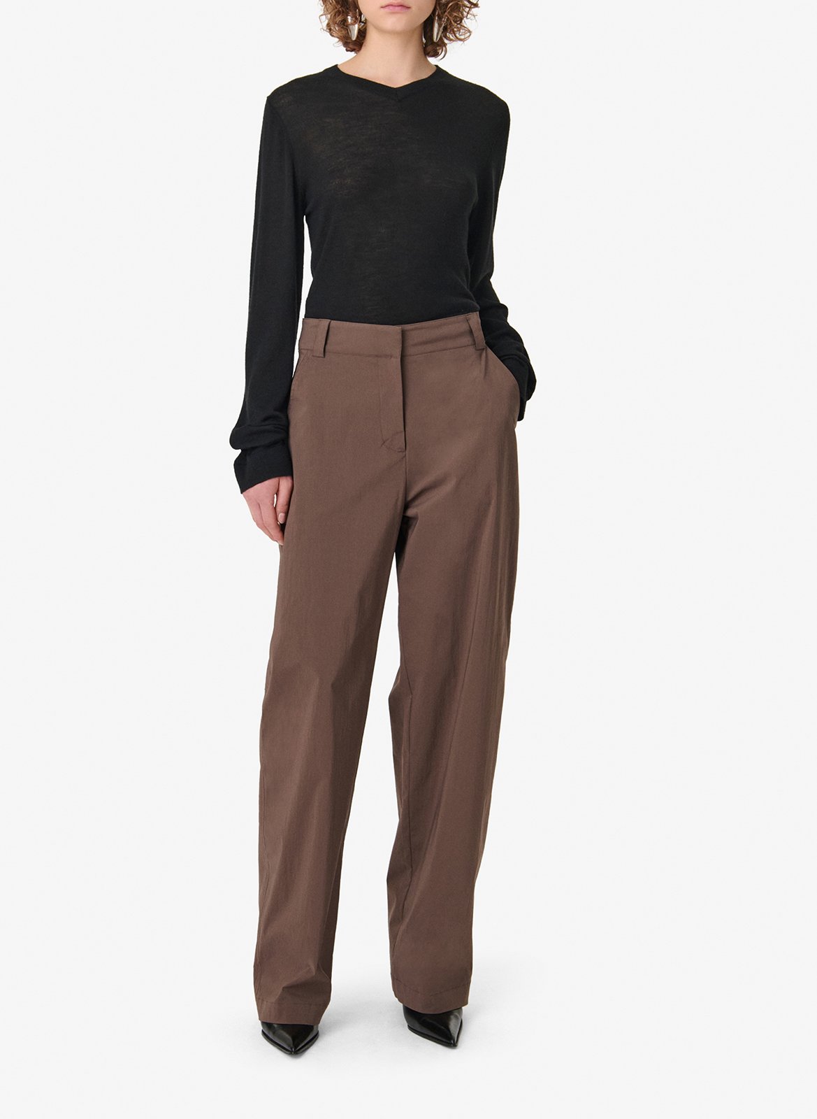 Wide-leg pants IRO Brown