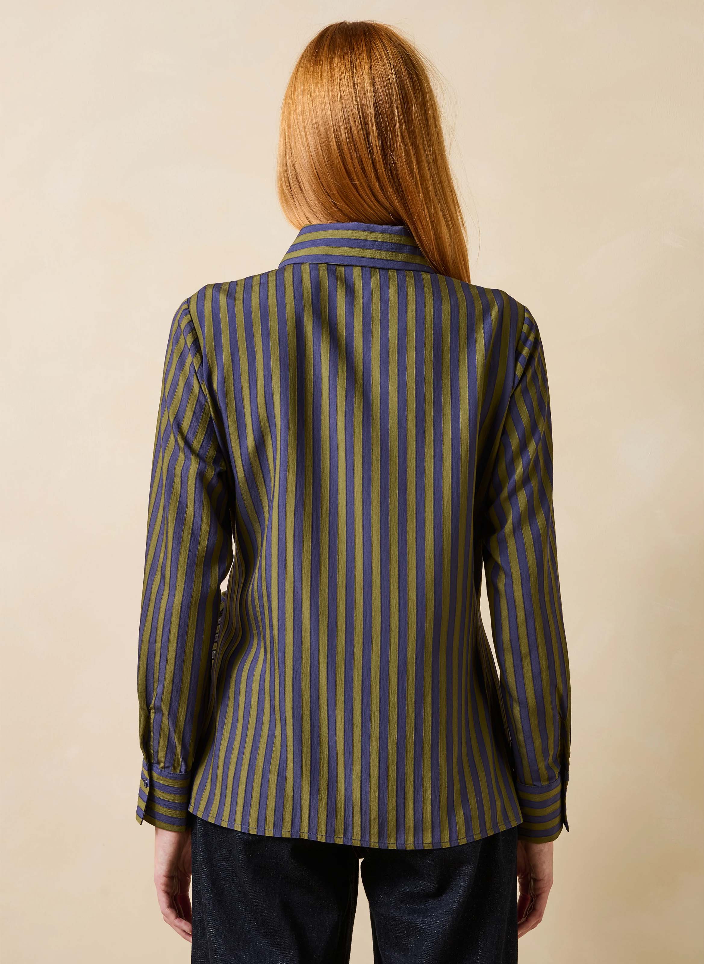 Striped shirt with classic collar LA FEE MARABOUTEE Multicolored