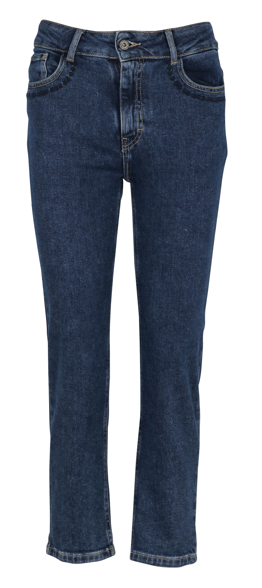 Organic cotton-blend slim-fit jeans LA FEE MARABOUTEE Blue