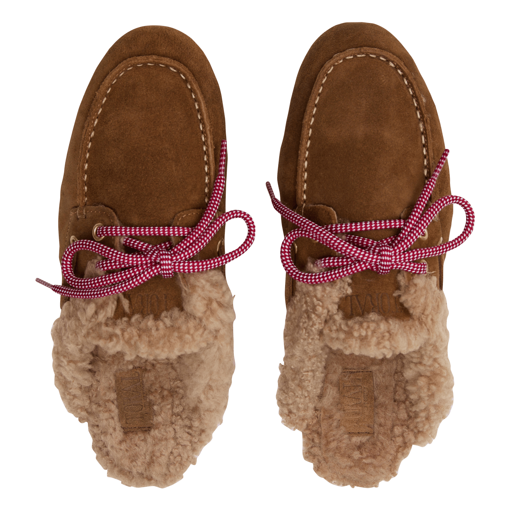 Mules en cuir velours TORAL Marron