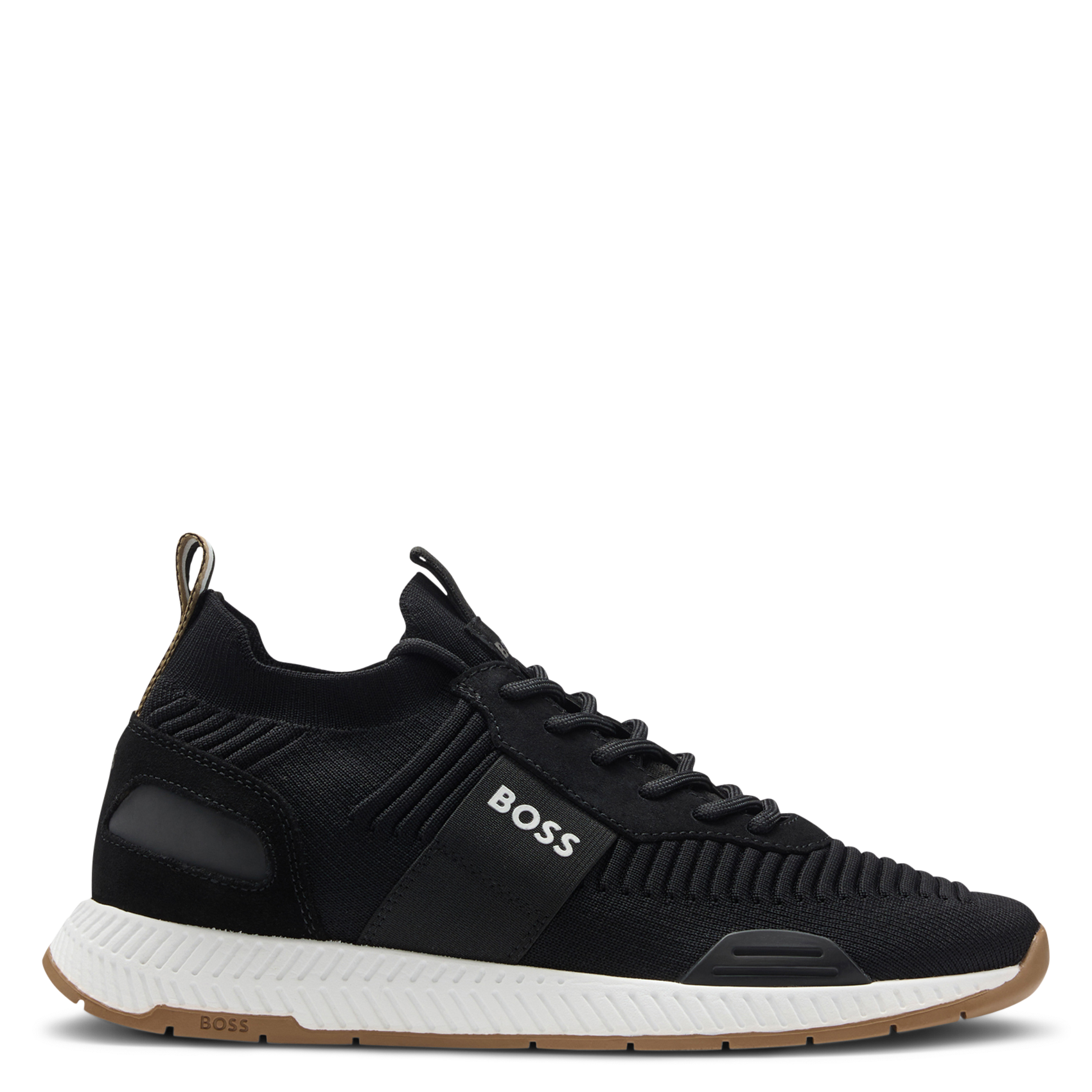 Low-top lace-up sneakers BOSS Black