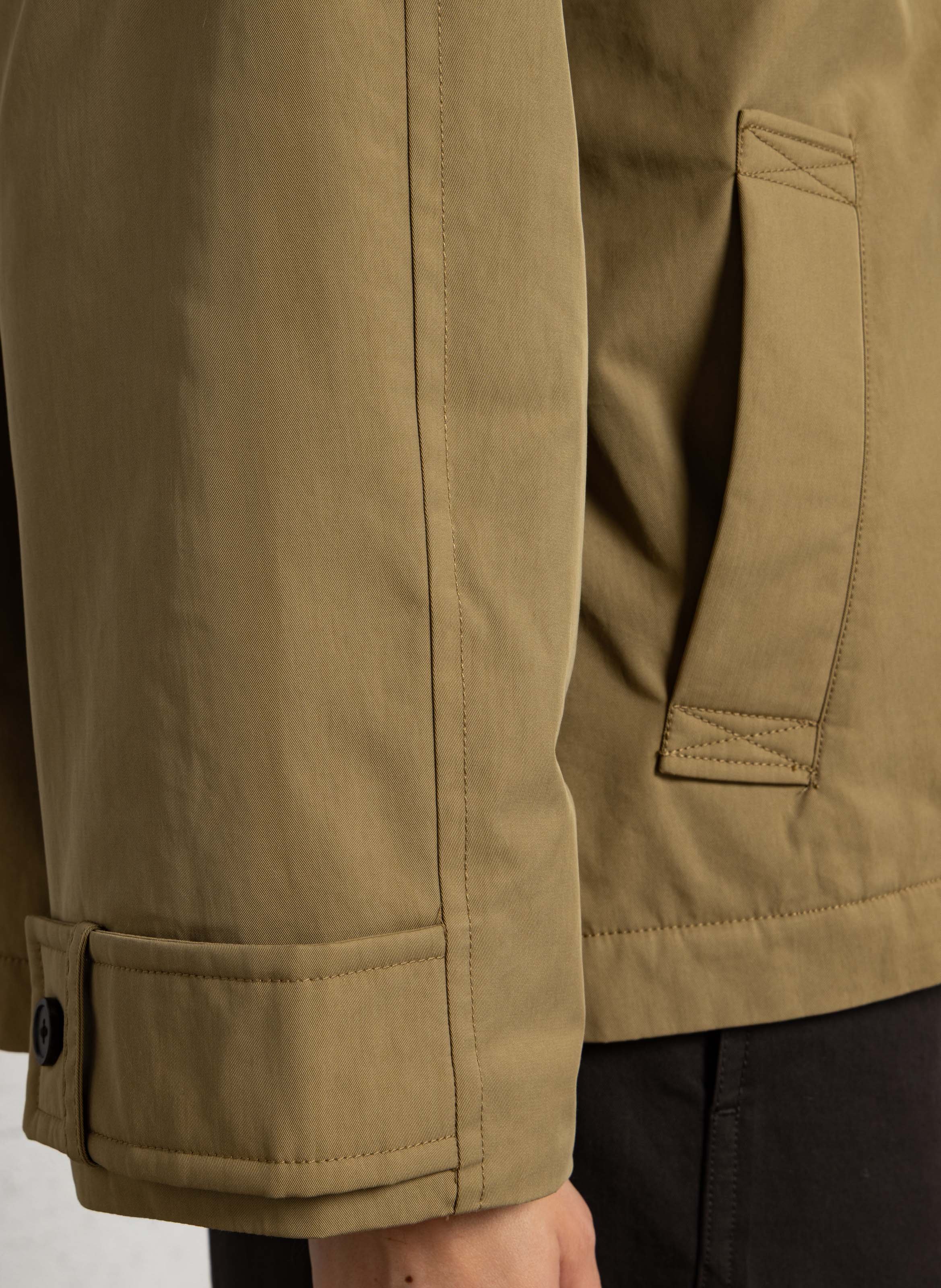 Weiter Baumwollmantel BELLEROSE Beige