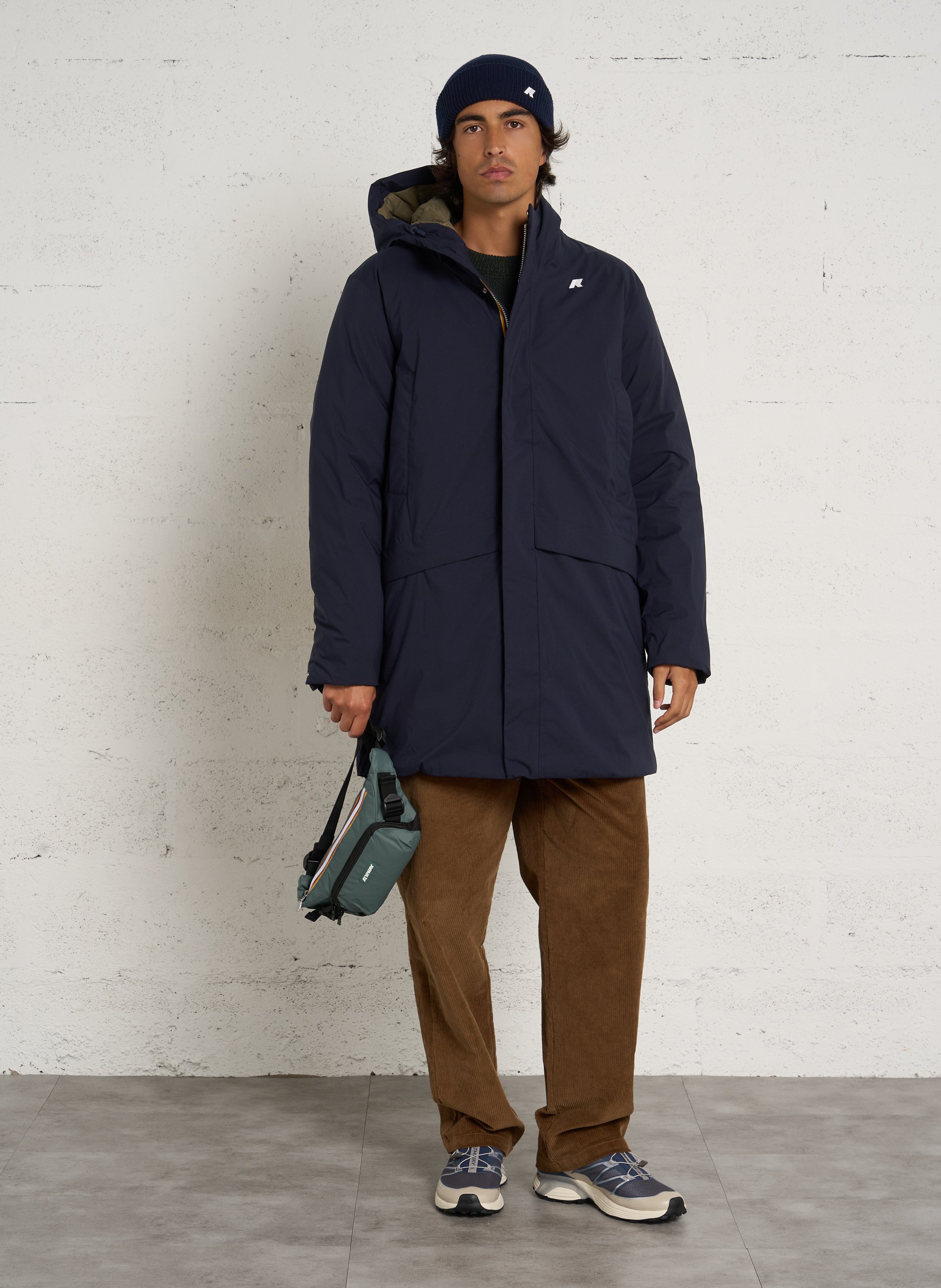 Sac banane en nylon imperméable K-WAY Vert