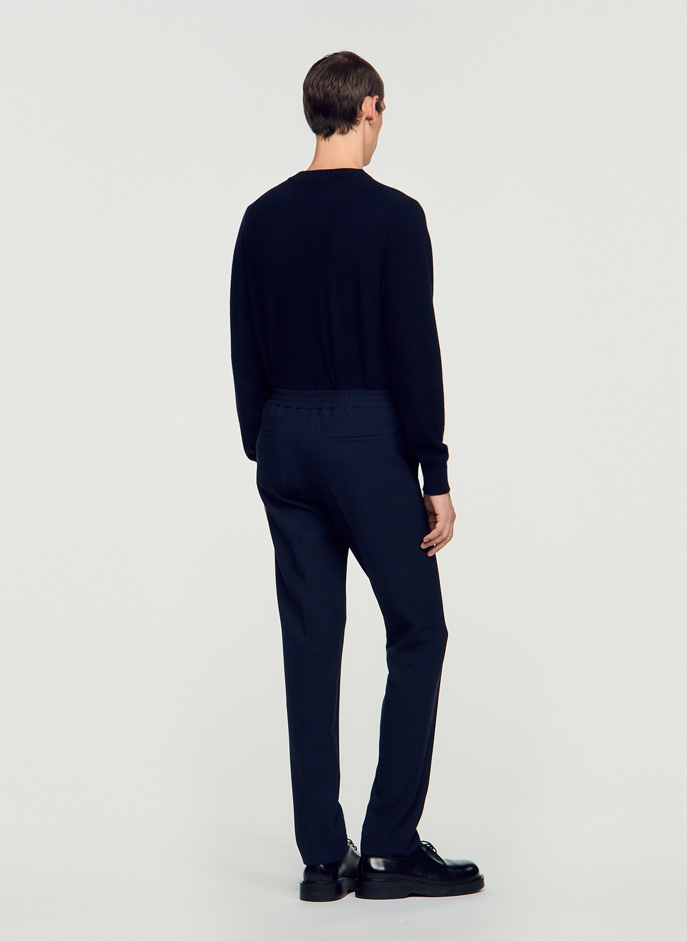 Pantalon droit  SANDRO Bleu