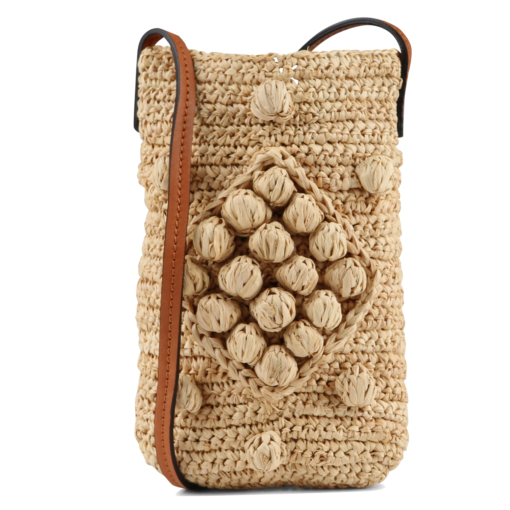 Handytasche aus Bast GERARD DAREL Beige