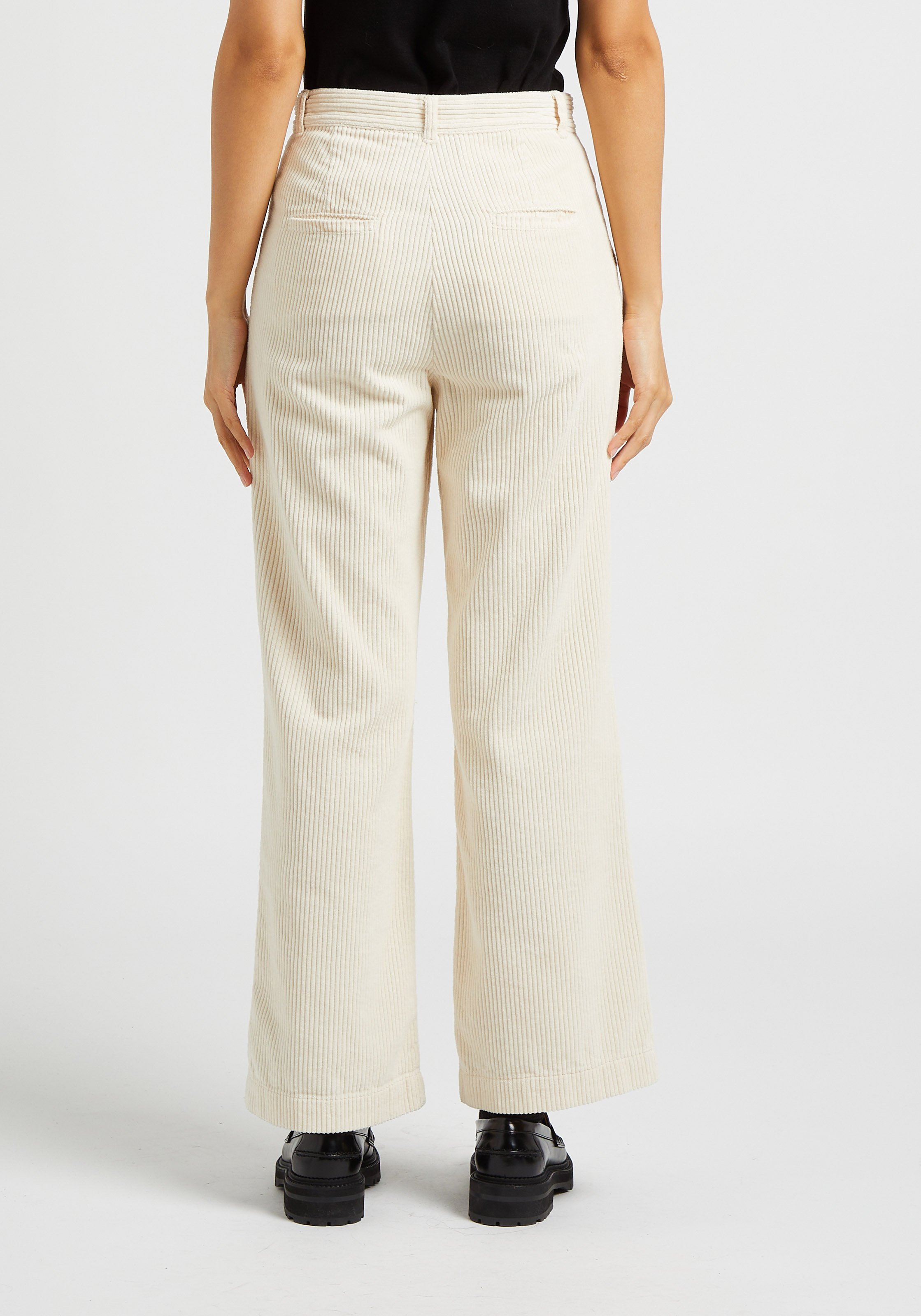 Straight-leg cotton pants EMILE ET IDA Beige