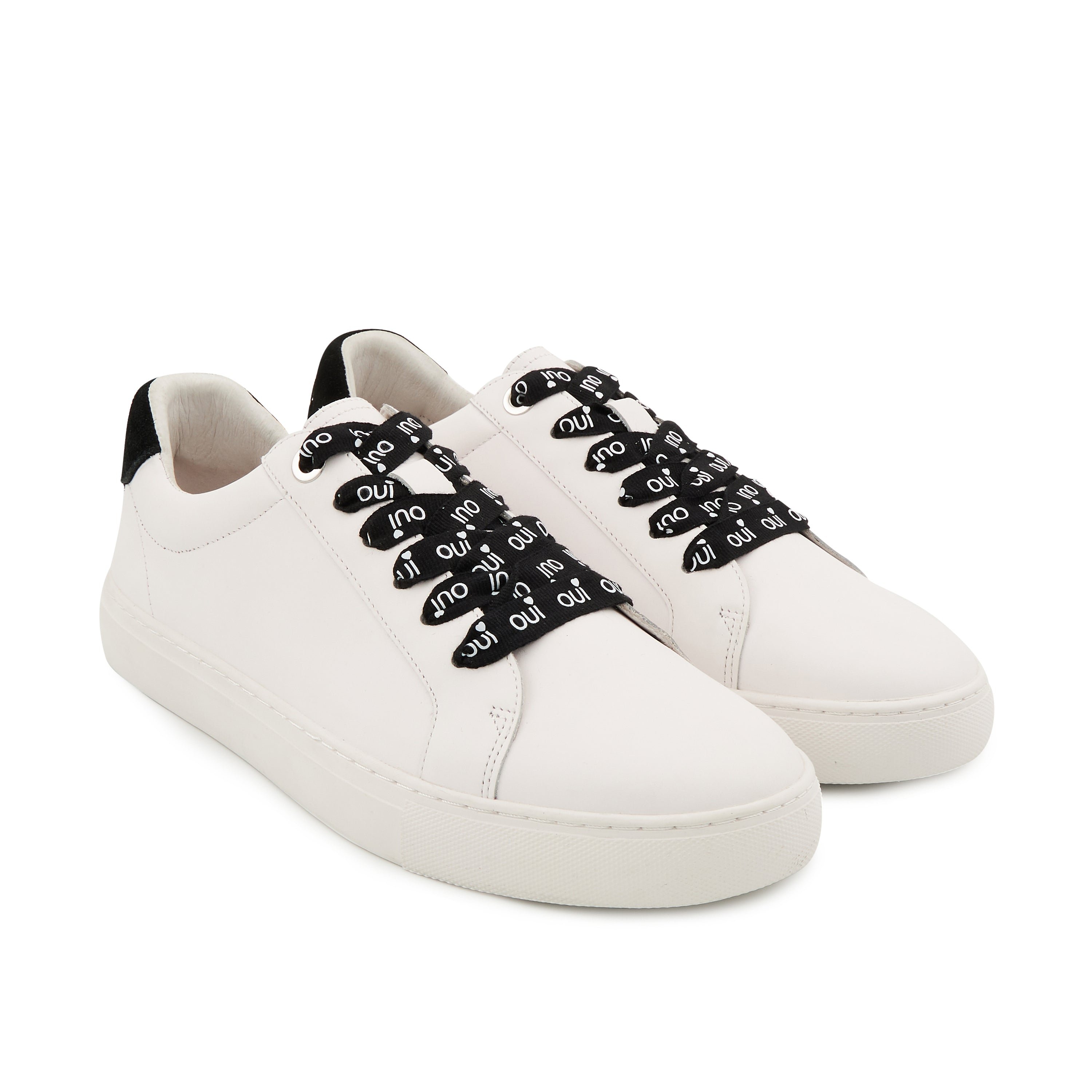 Leather sneakers BONS BAISERS PARIS White