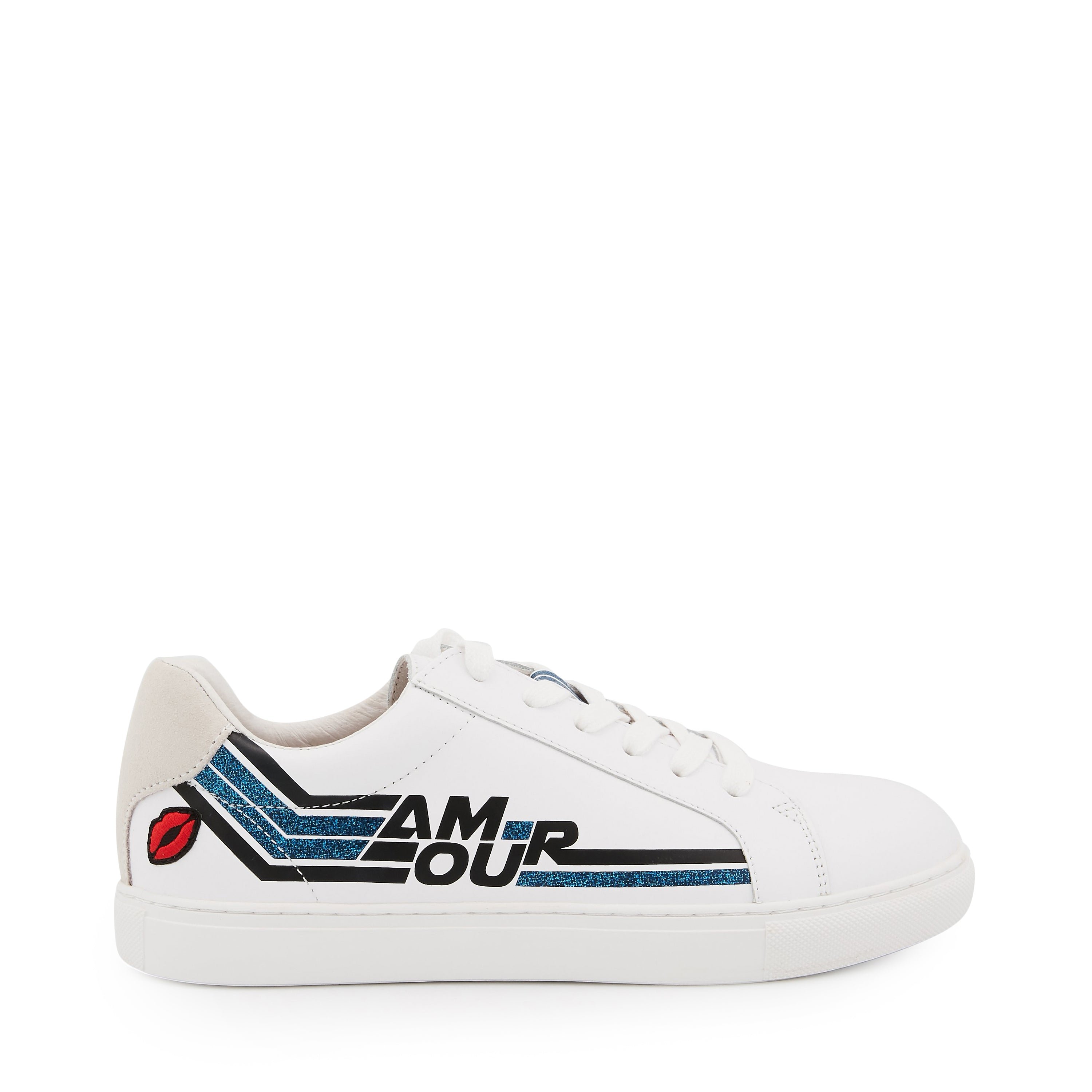 Leather sneakers BONS BAISERS PARIS White