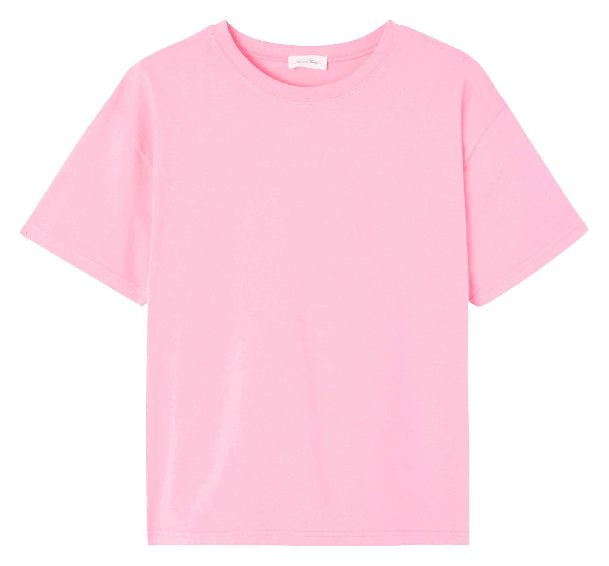 Tee-shirt ample col rond en coton  AMERICAN VINTAGE Rose