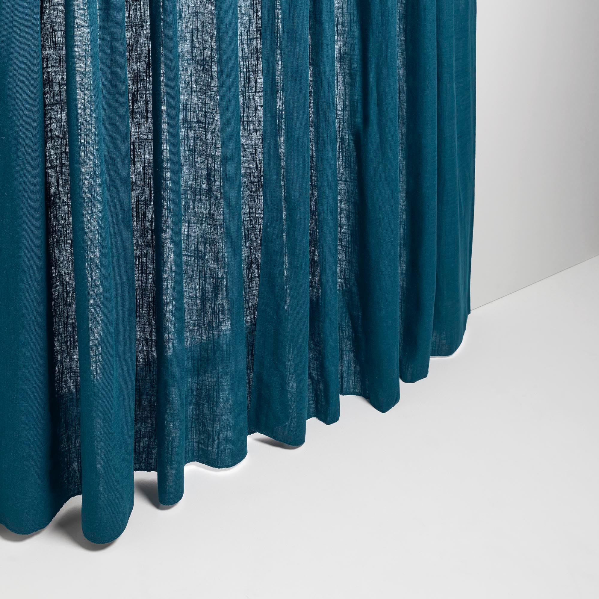 Curtain with gathering tape MADURA Blue