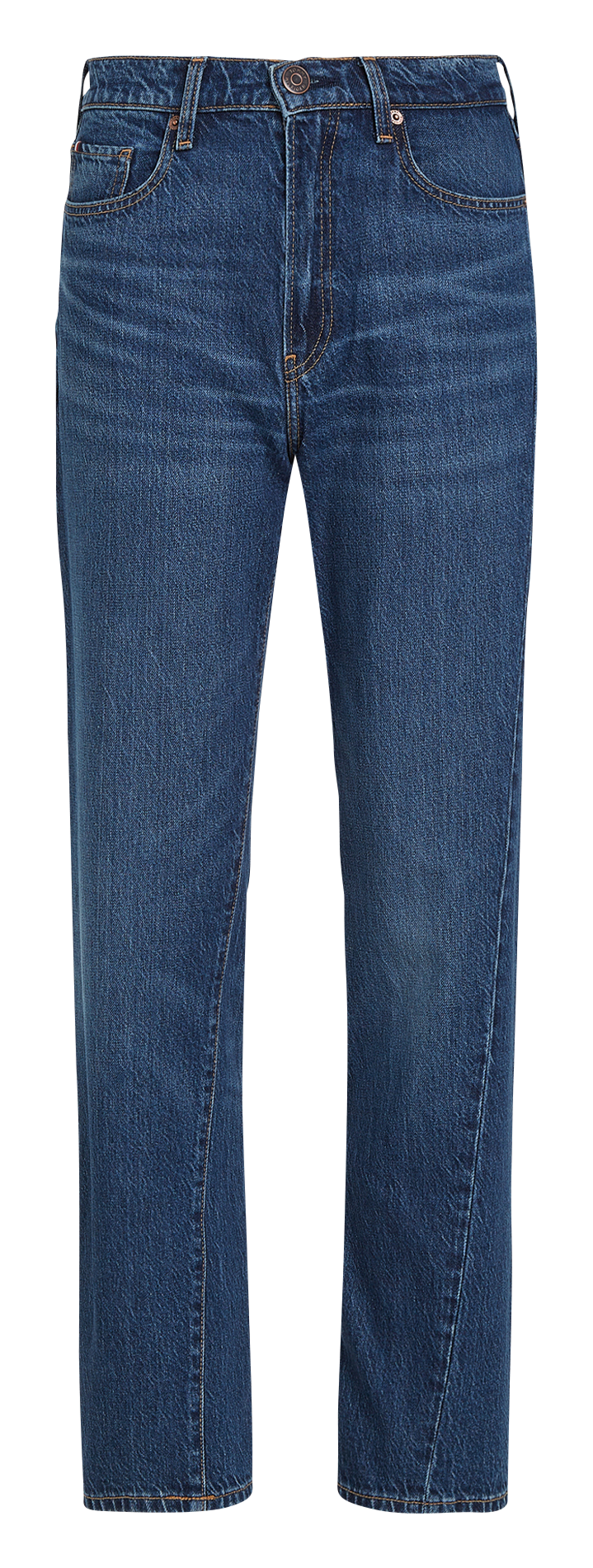 Jean droit en coton mélangé TOMMY HILFIGER Bleu