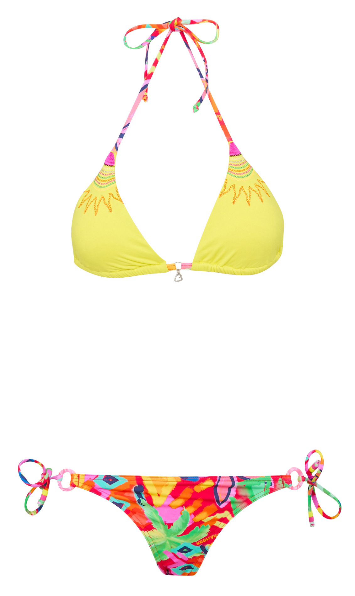 Printed two-piece swimsuit BANANA MOON Red