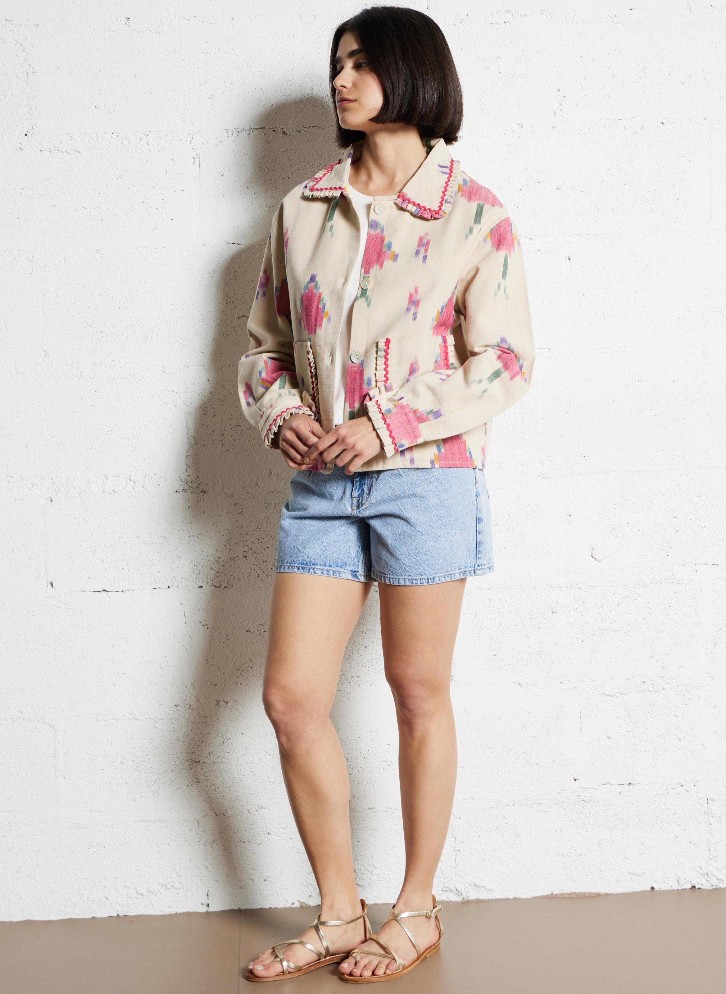 Veste col classique en coton AUTRE AURA Multicolore