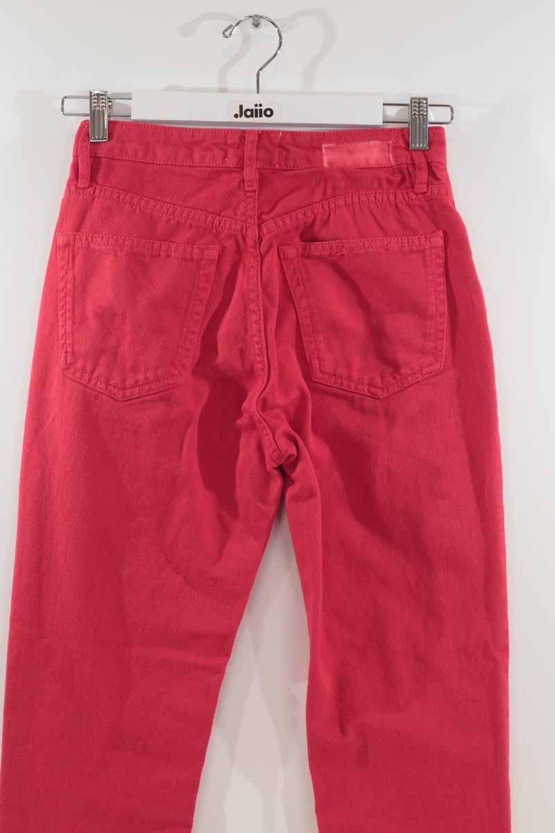 Straight-leg cotton jeans SEZANE - Seconde main Red
