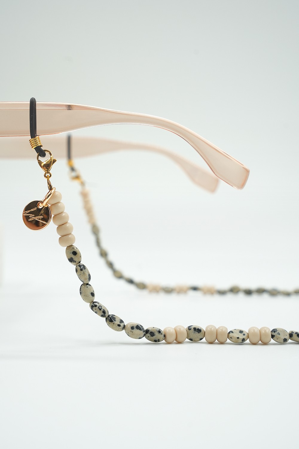Beaded glasses chain LA COQUE FRANCAISE Beige