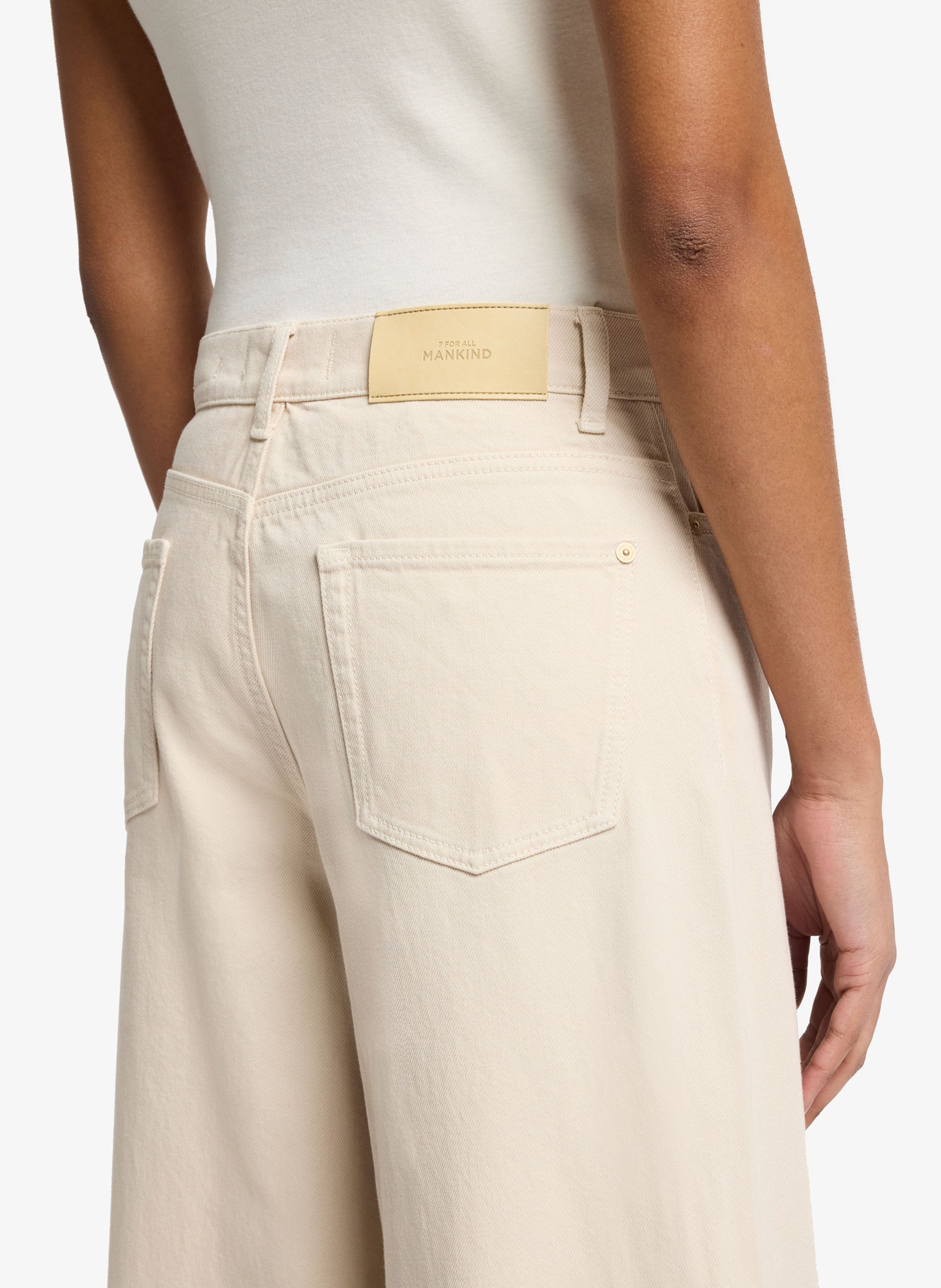 Gekleurde straight-fit jeans met 5 zakken 7 FOR ALL MANKIND Wit