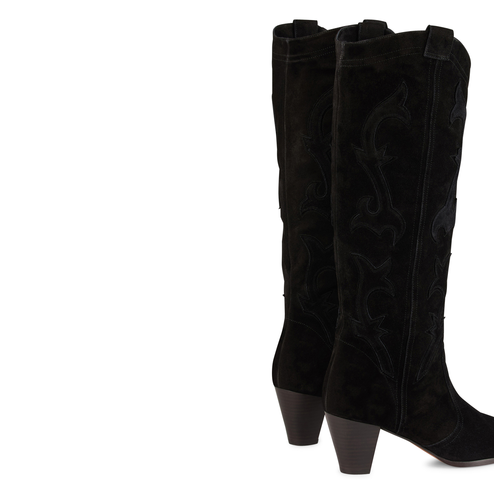 Bottes en cuir BA&SH Noir