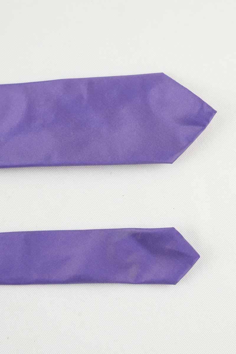 Navelli silk tie KENZO - SECONDE MAIN Purple