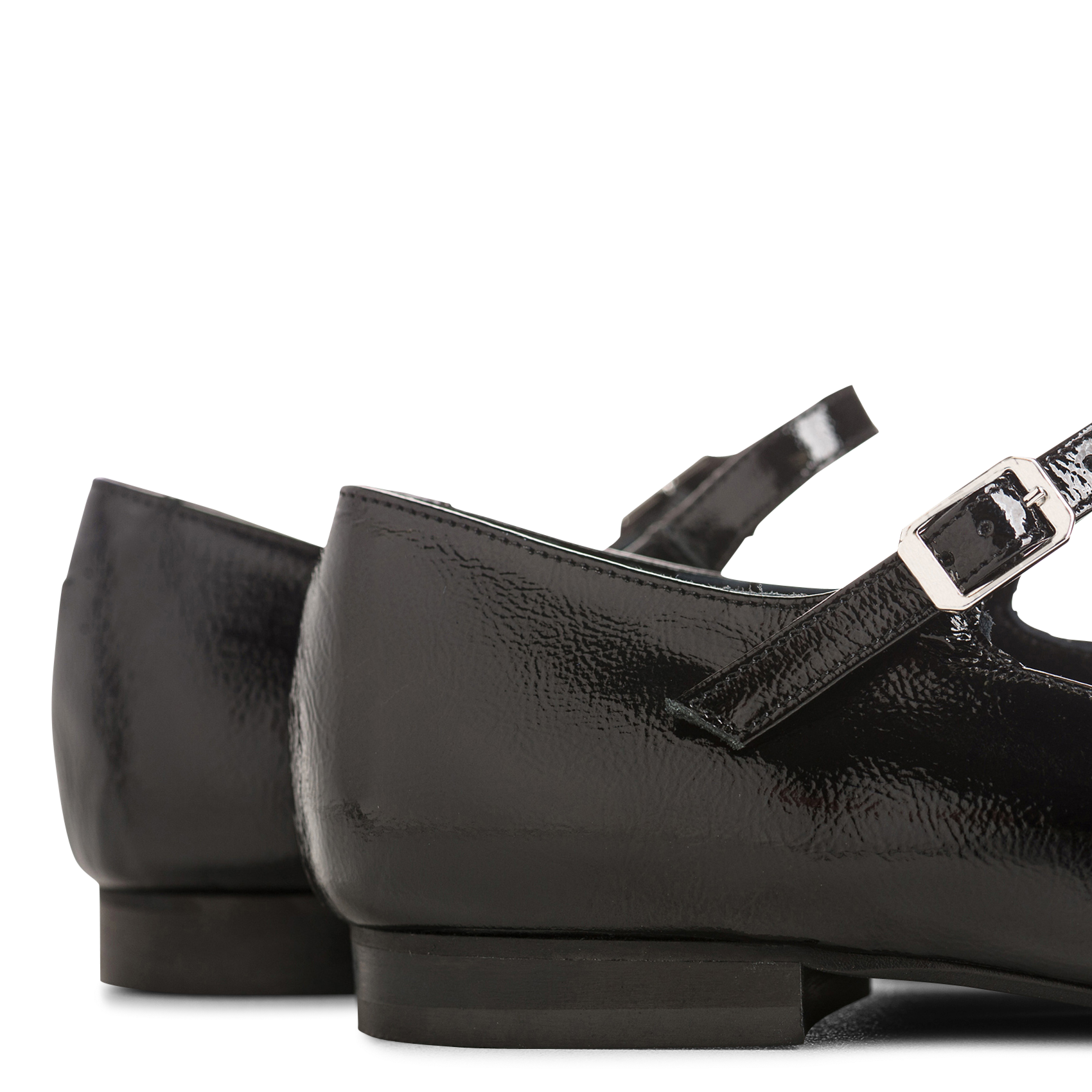 Ballerina's van lakleer REQINS Zwart