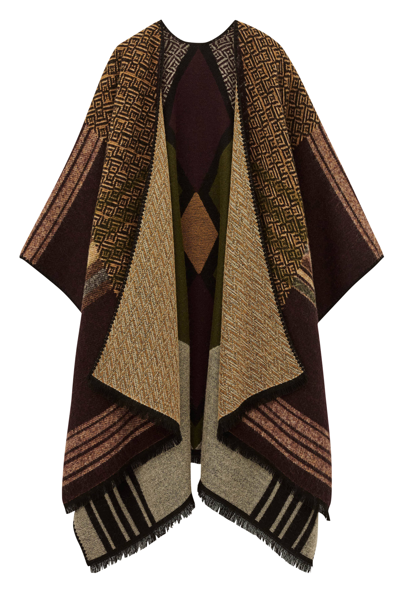 Poncho imprimé BA&SH Multicolore