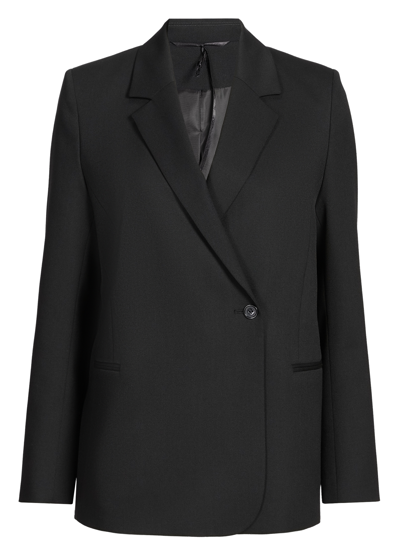 Getailleerde blazer met dubbele knopenrij uni SAISON 1865 Zwart