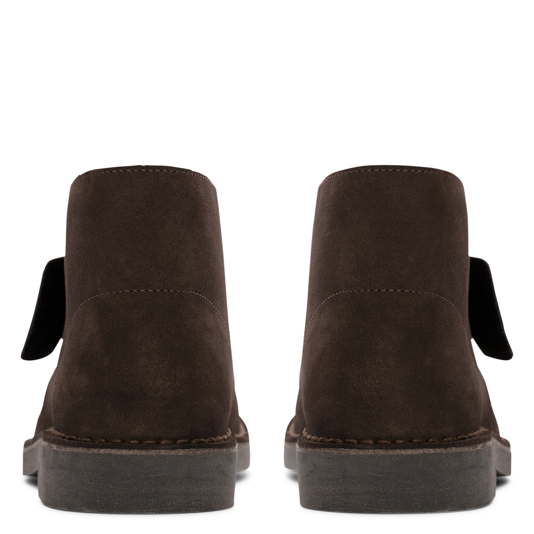Solid color suede lace-up boots CLARKS Brown