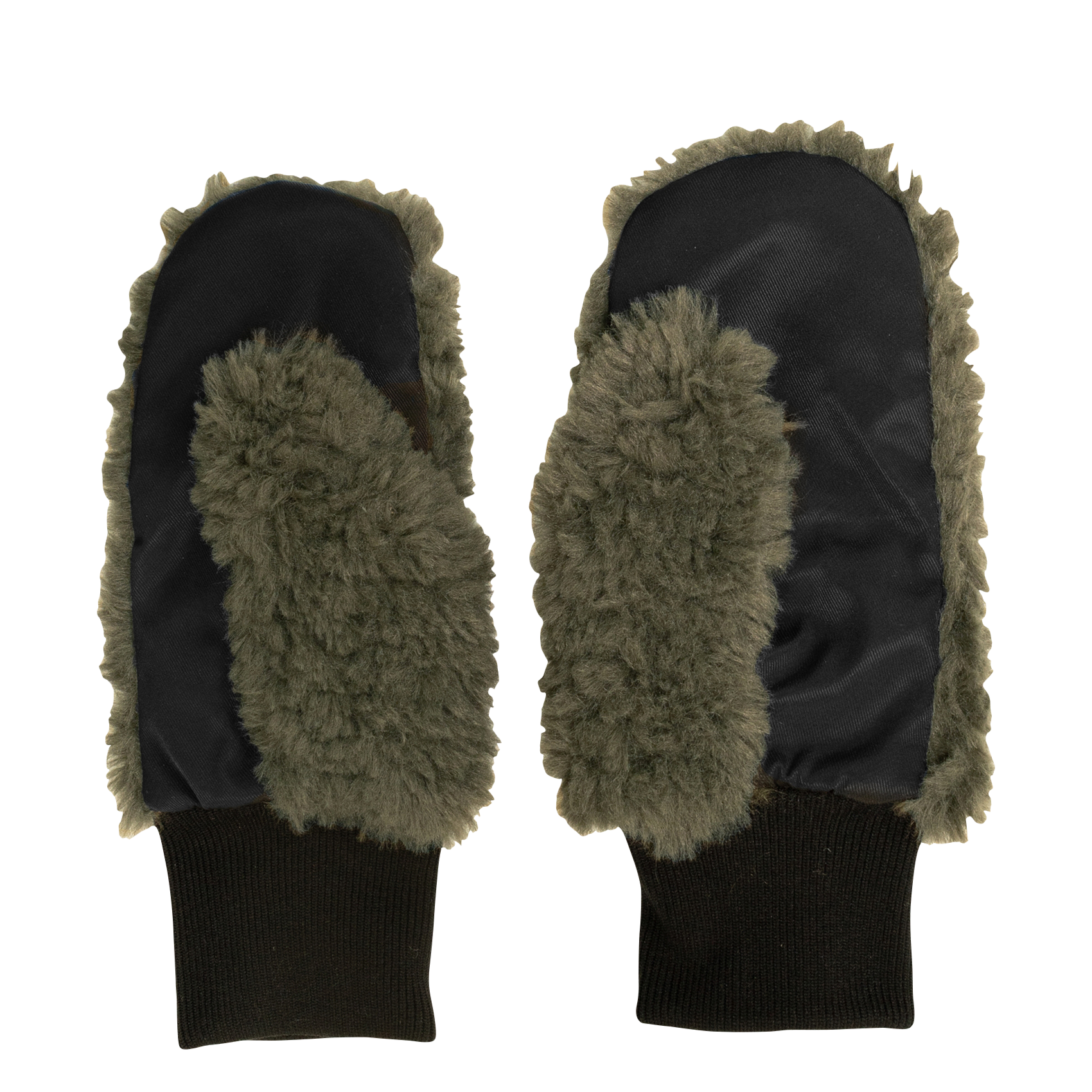 Moufles effet sherpa IKKS JUNIOR Kaki