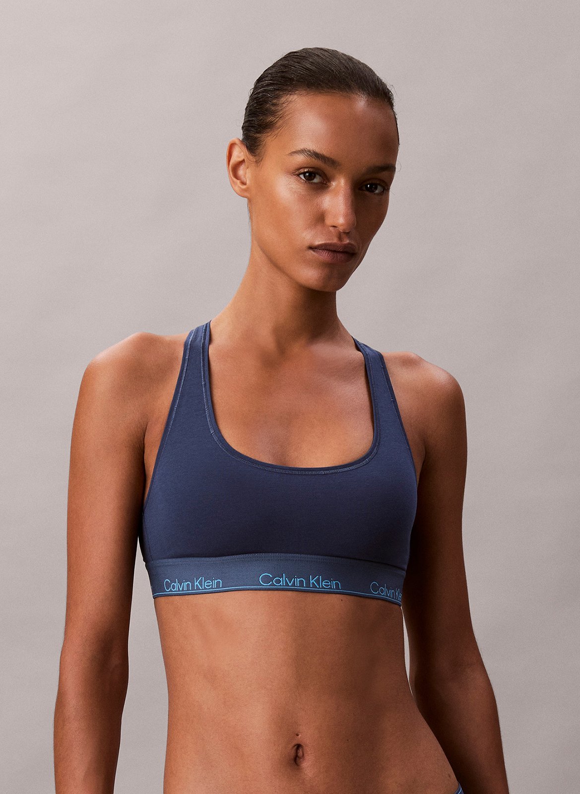 Brassière en coton mélangé CALVIN KLEIN UNDERWEAR Bleu