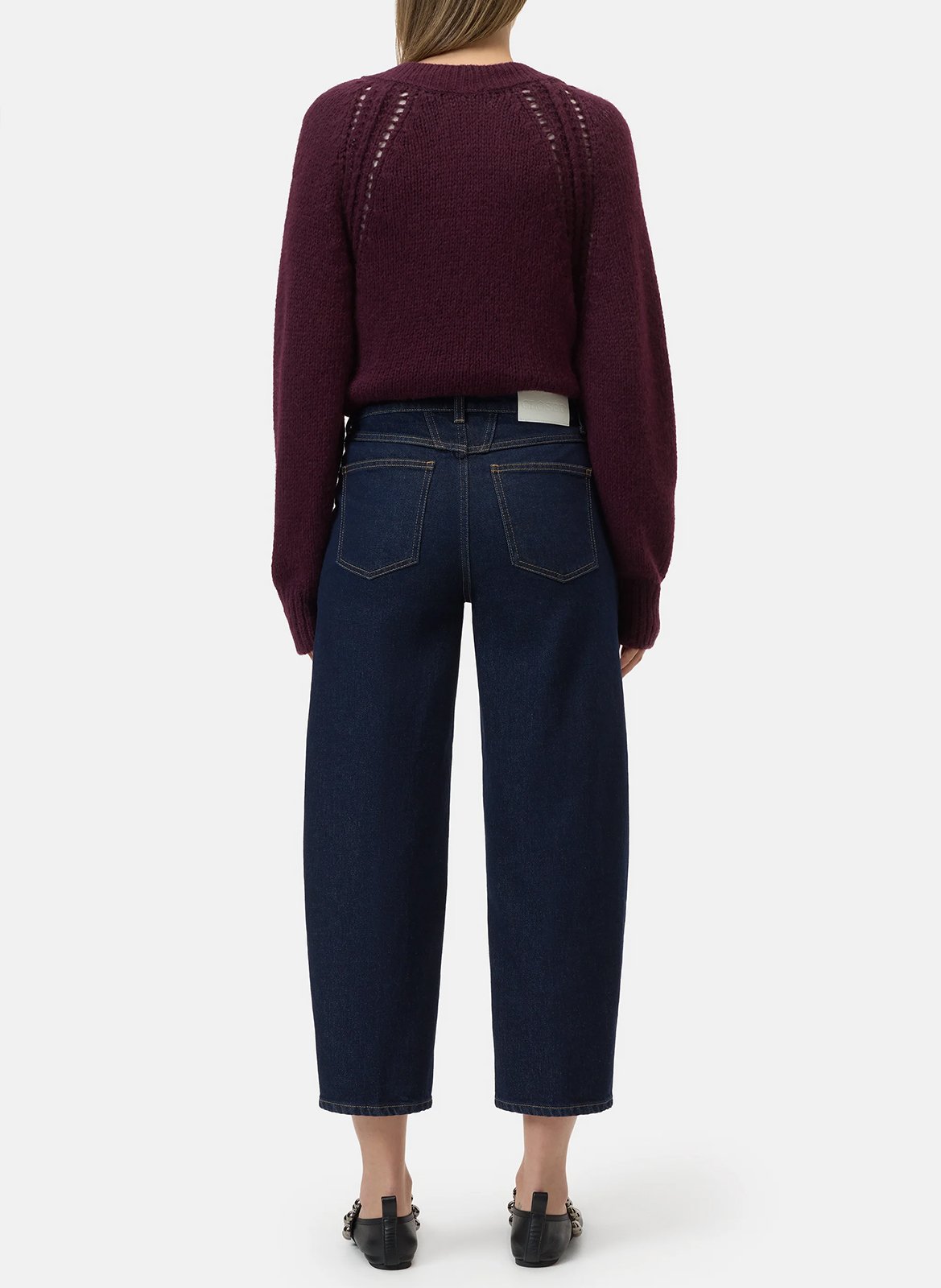 Raw denim cropped balloon jeans CLOSED Blue