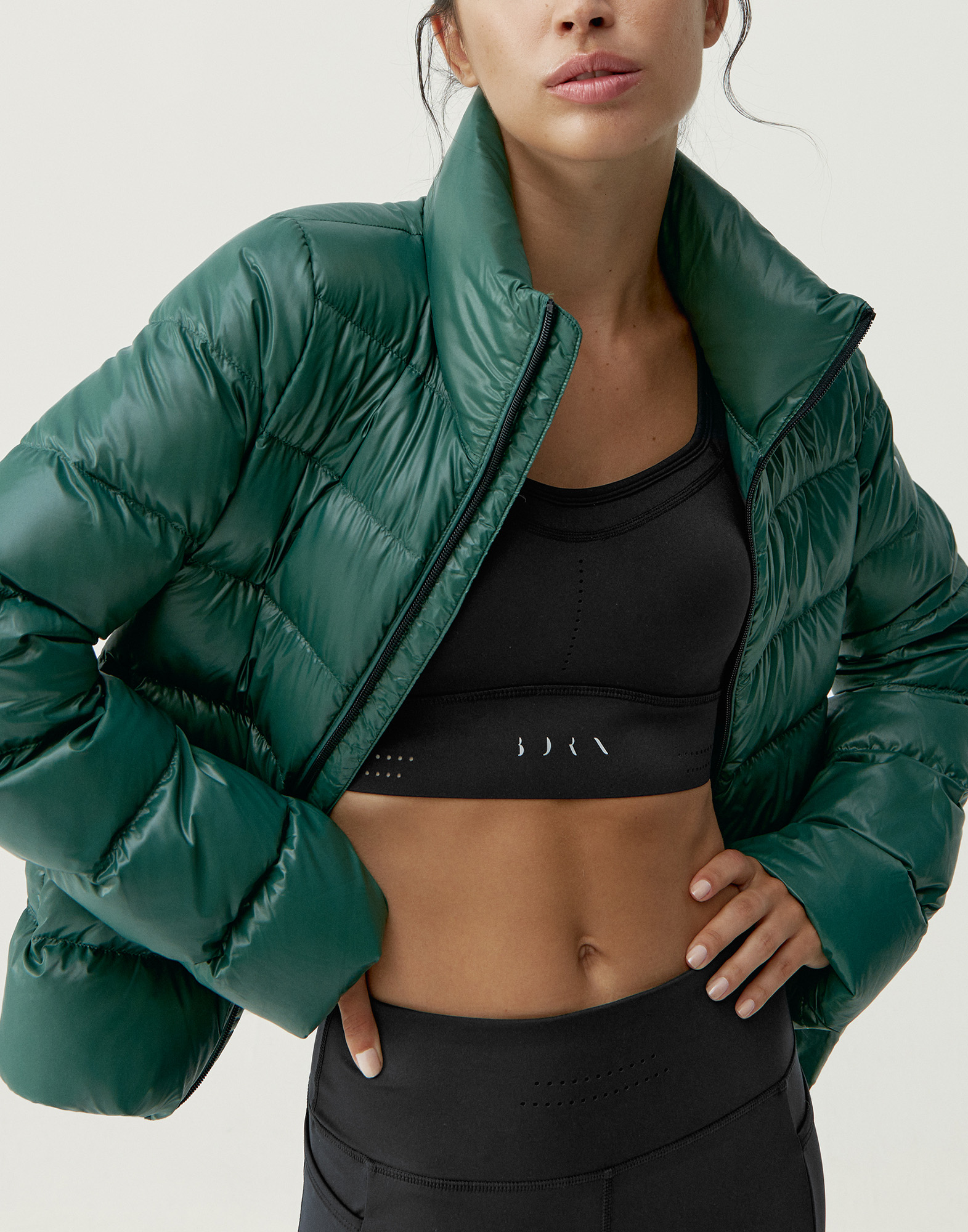 Zip-up sport performance athleisure jacket HACK 2.0 Green