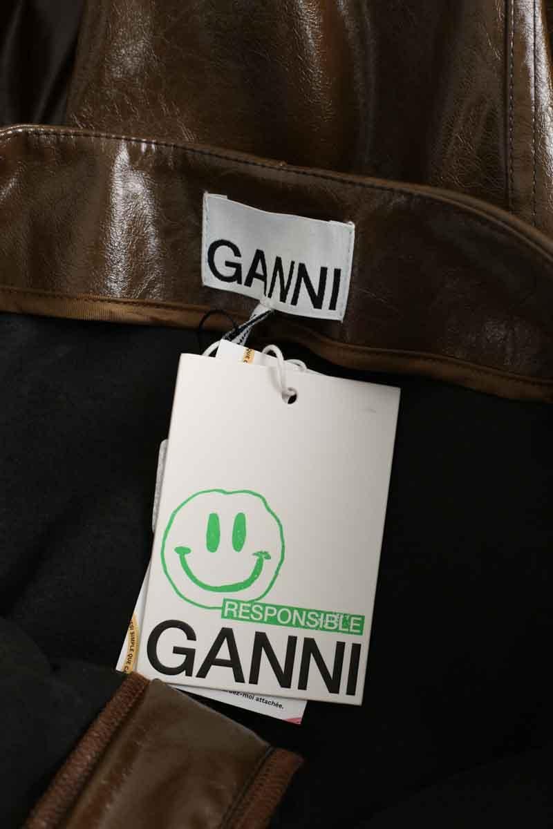 Wide trousers GANNI - Seconde Main Brown