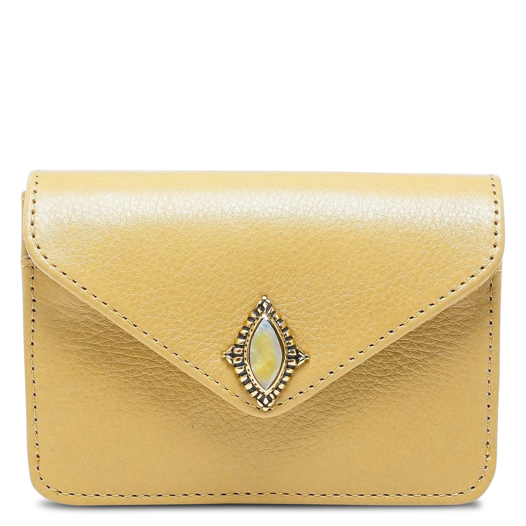Porte-cartes en cuir CLARIS VIROT Beige