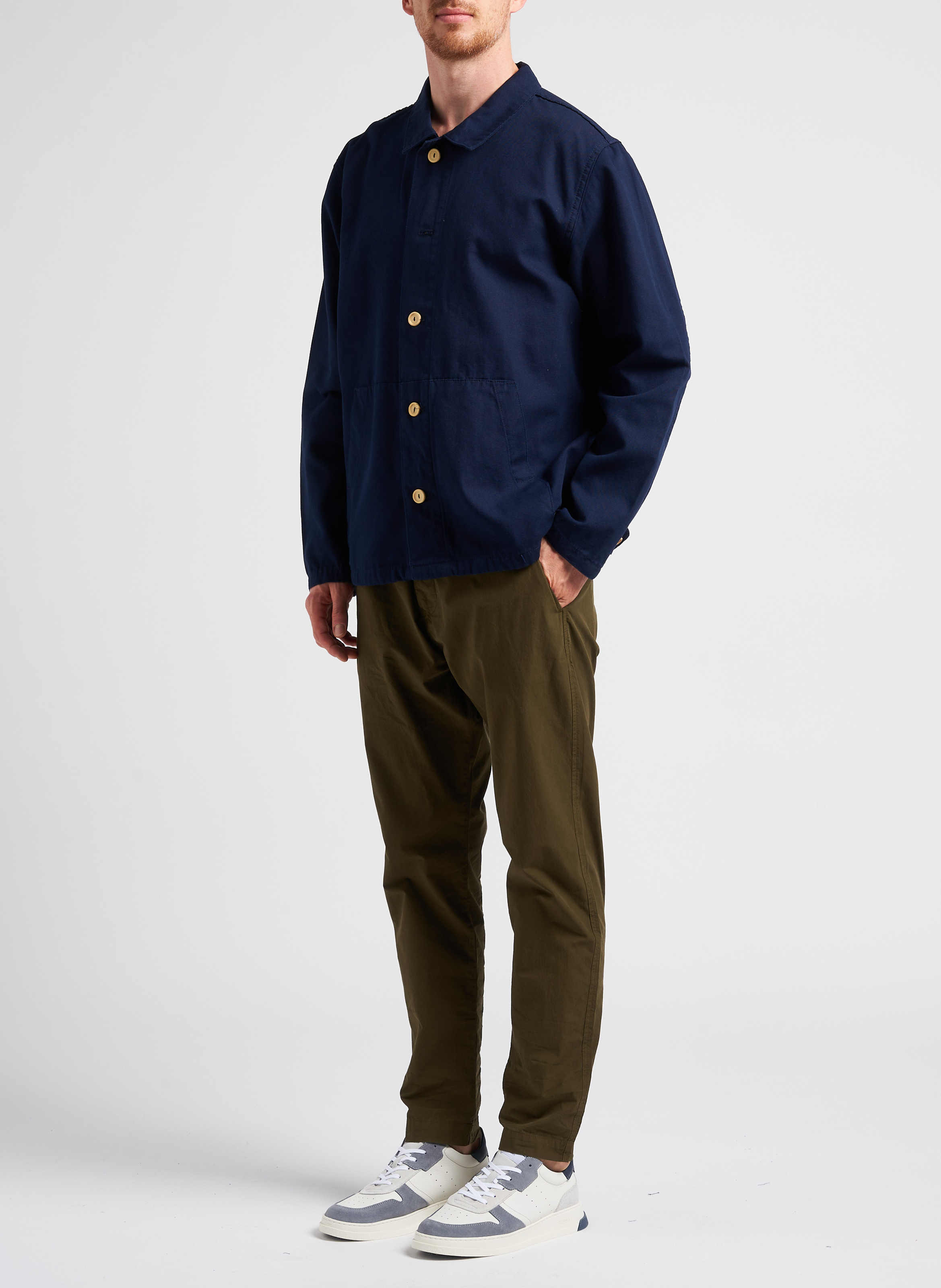 Veste droite  col classique droite en coton ARMOR LUX Bleu