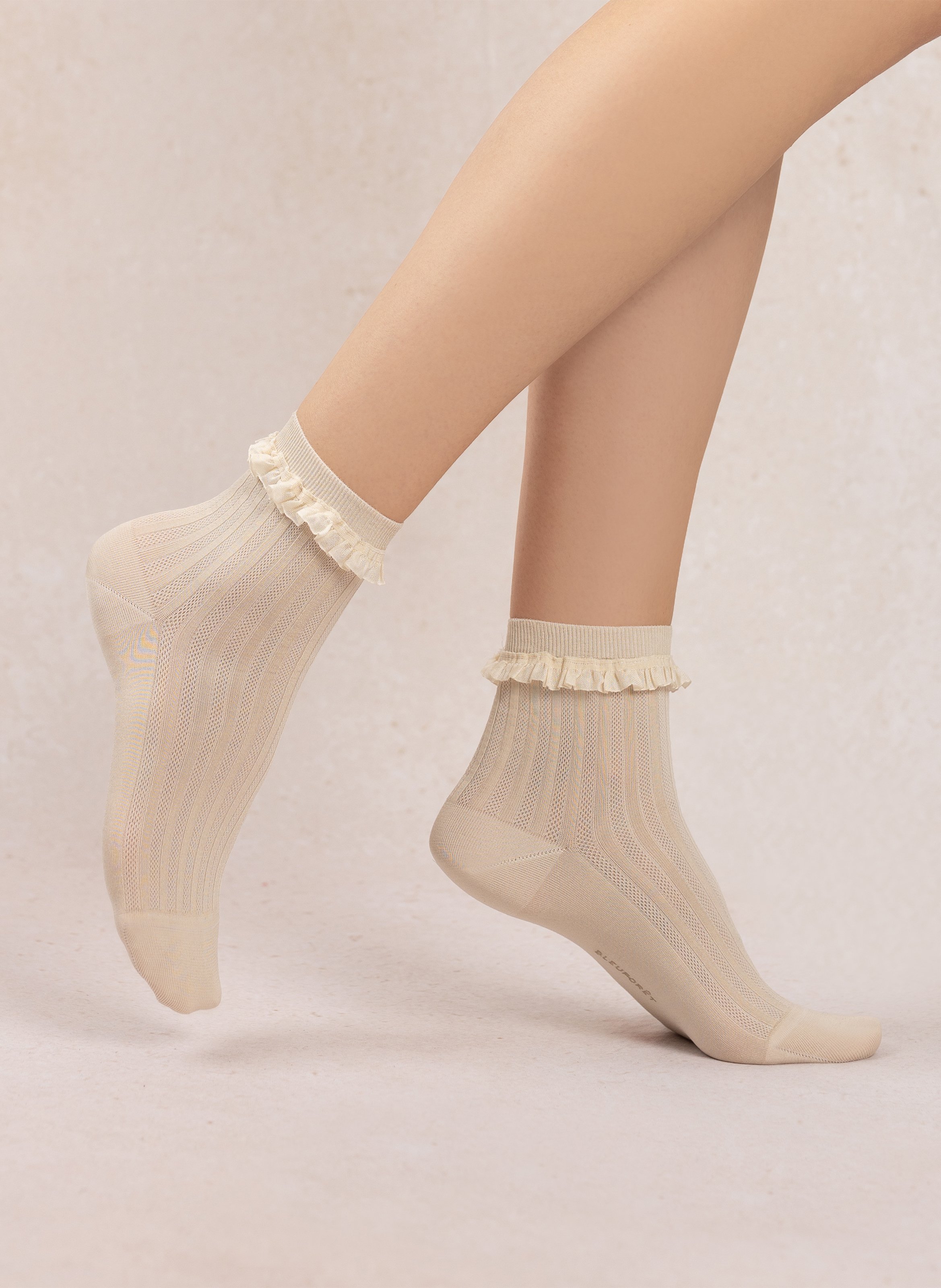 Cotton-blend socks BLEUFORET Beige
