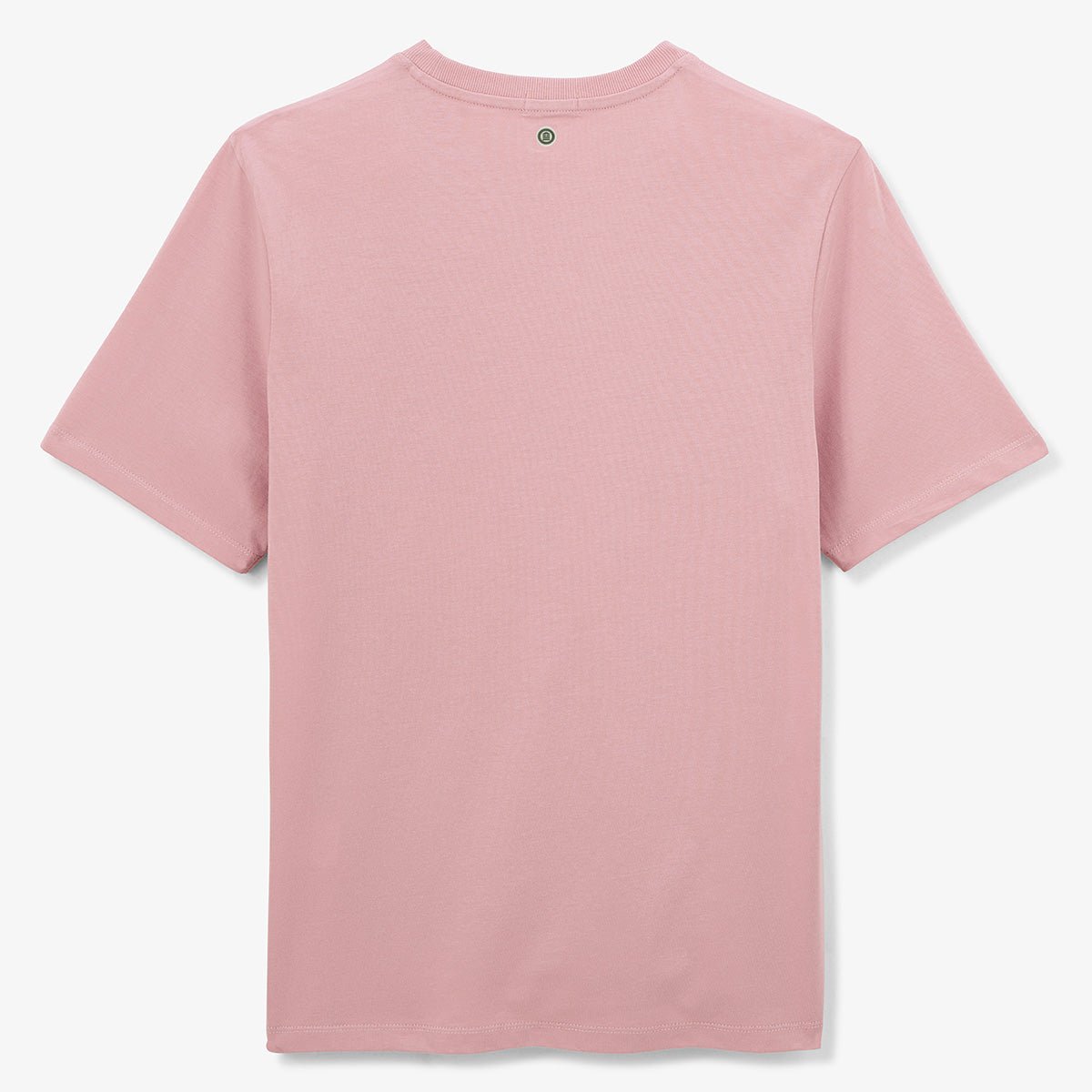 Round neck T-shirt with chest print in cotton SERGE BLANCO Pink