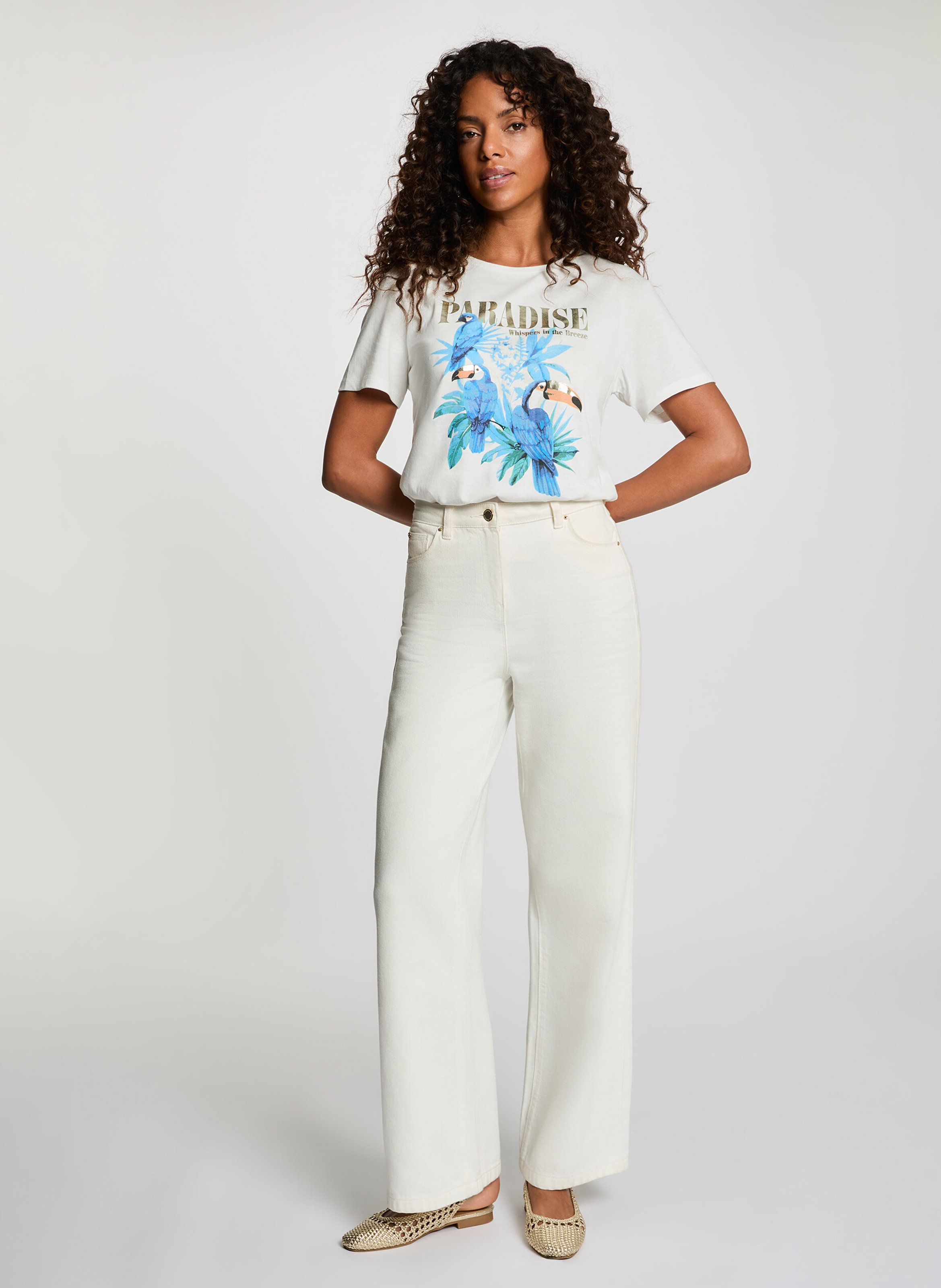 T-shirt droit imprimé MORGAN Weiss