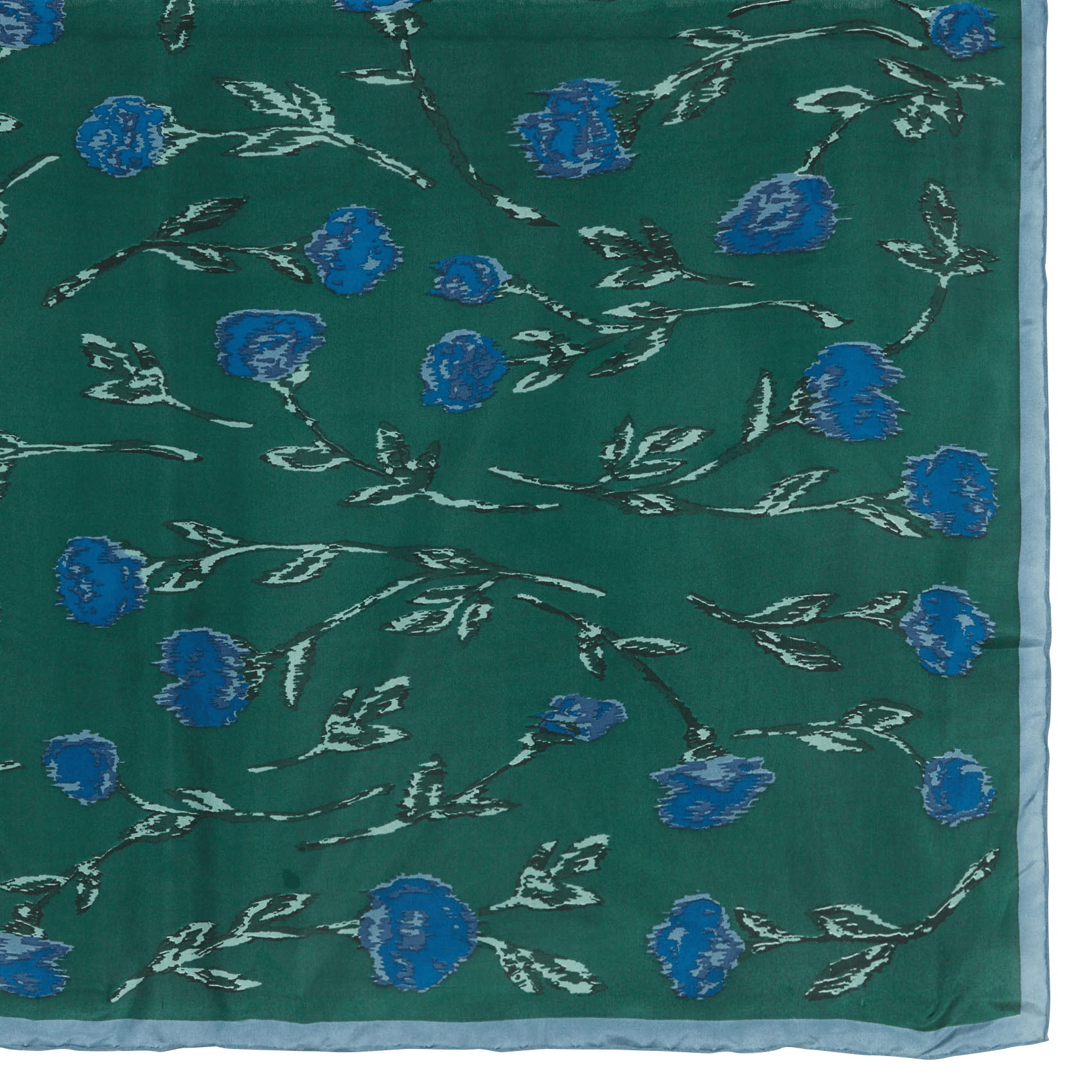 Printed silk scarf NICE THINGS Green