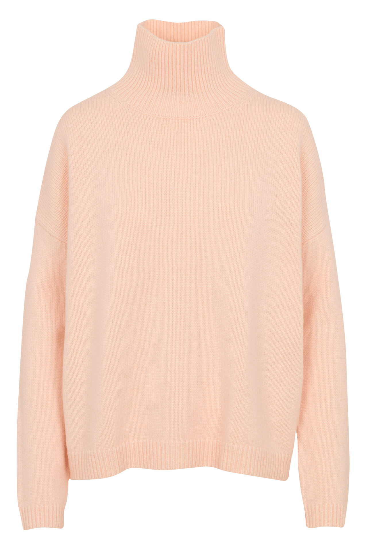 Loose-fit wool-blend sweater with high neck BELLEROSE Pink