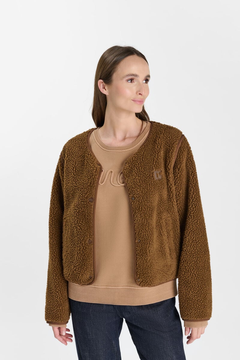 Poem jacket LE TEMPS DES CERISES Brown