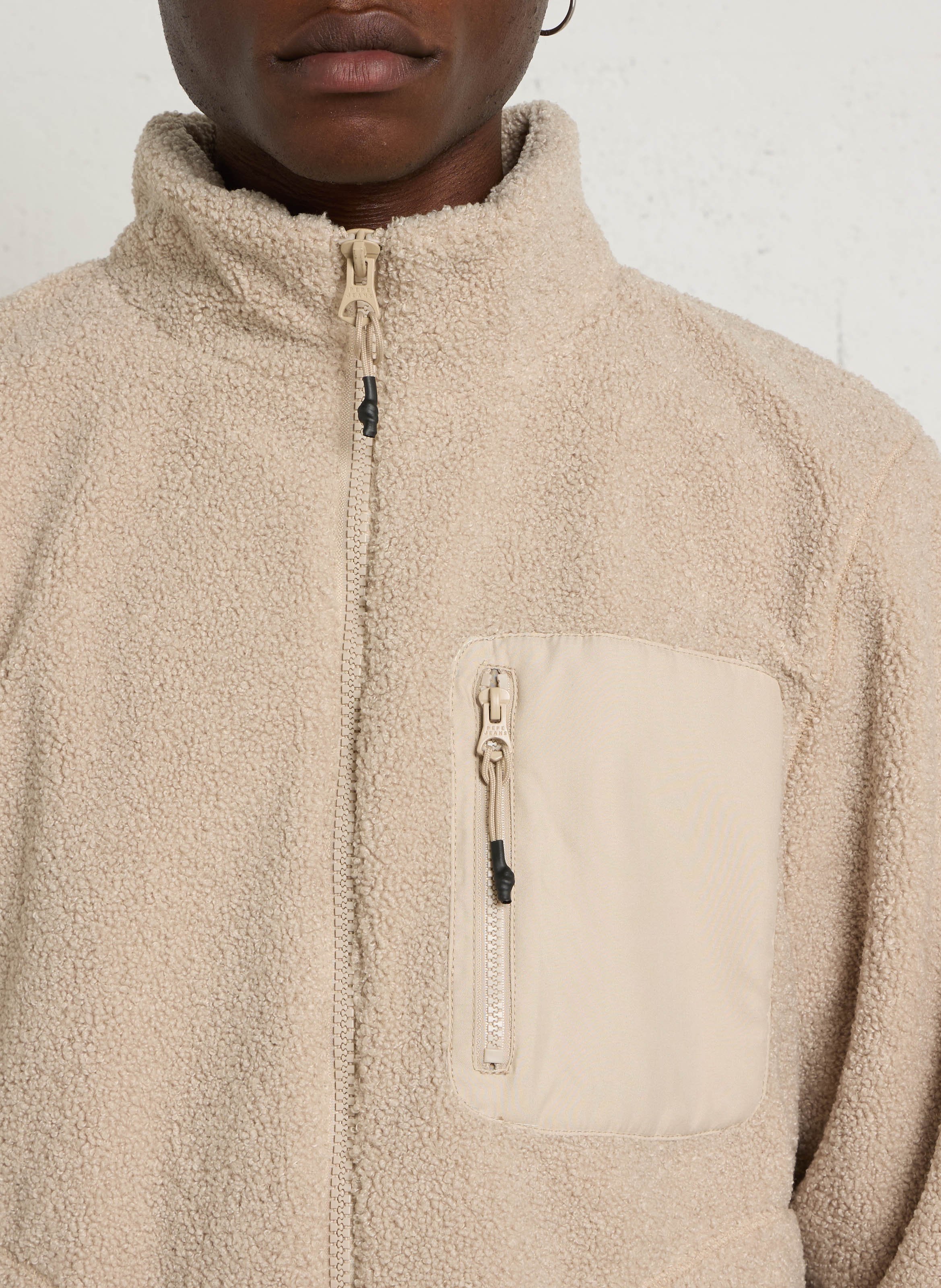 Oversized jasje met opstaande kraag PEPE JEANS Beige
