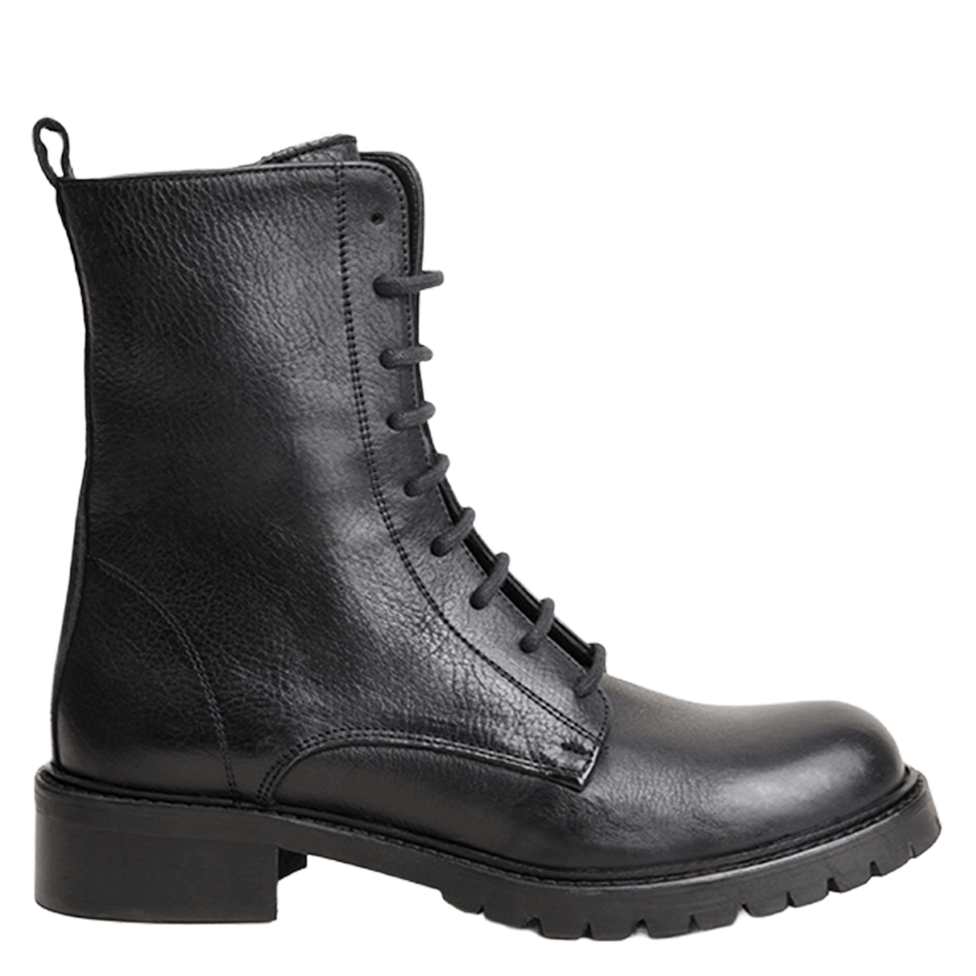 Bottes en cuir à lacets JONAK Noir
