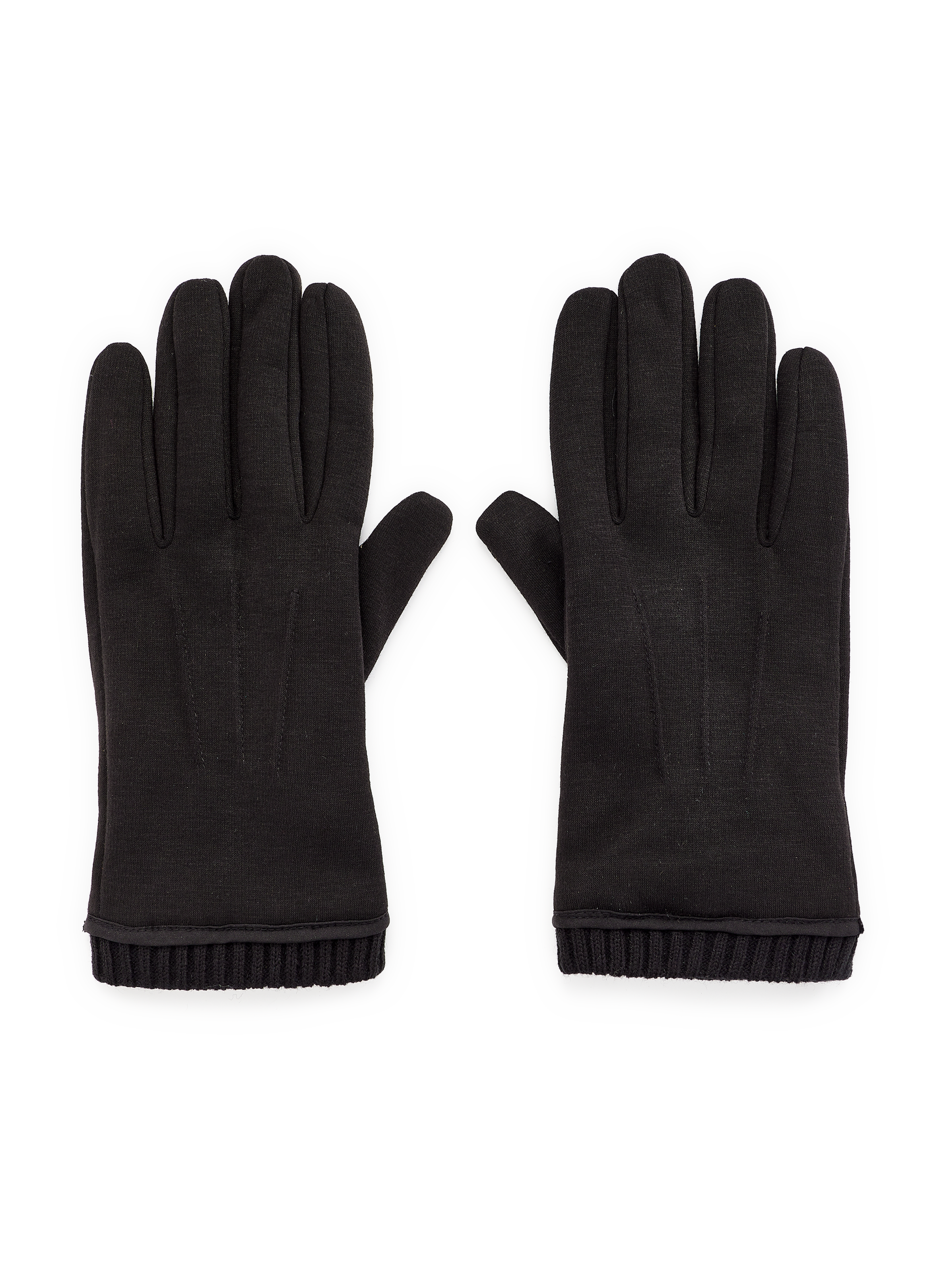 Cotton-blend gloves GT SANT HST-GPC -01I touch gloves SAISON 1865 Black