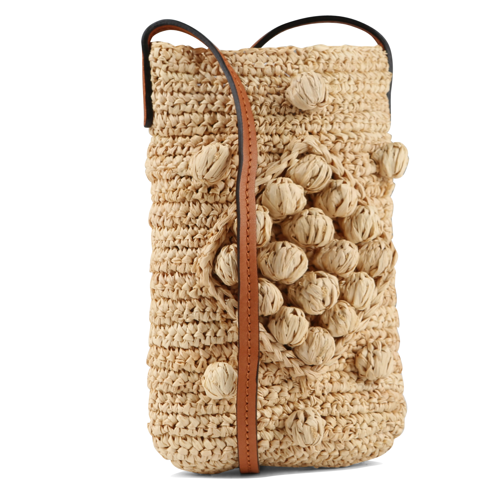 Handytasche aus Bast GERARD DAREL Beige