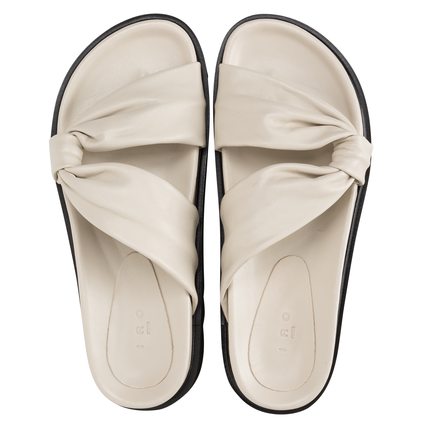 Sandales à semelle crantée en cuir  IRO Beige