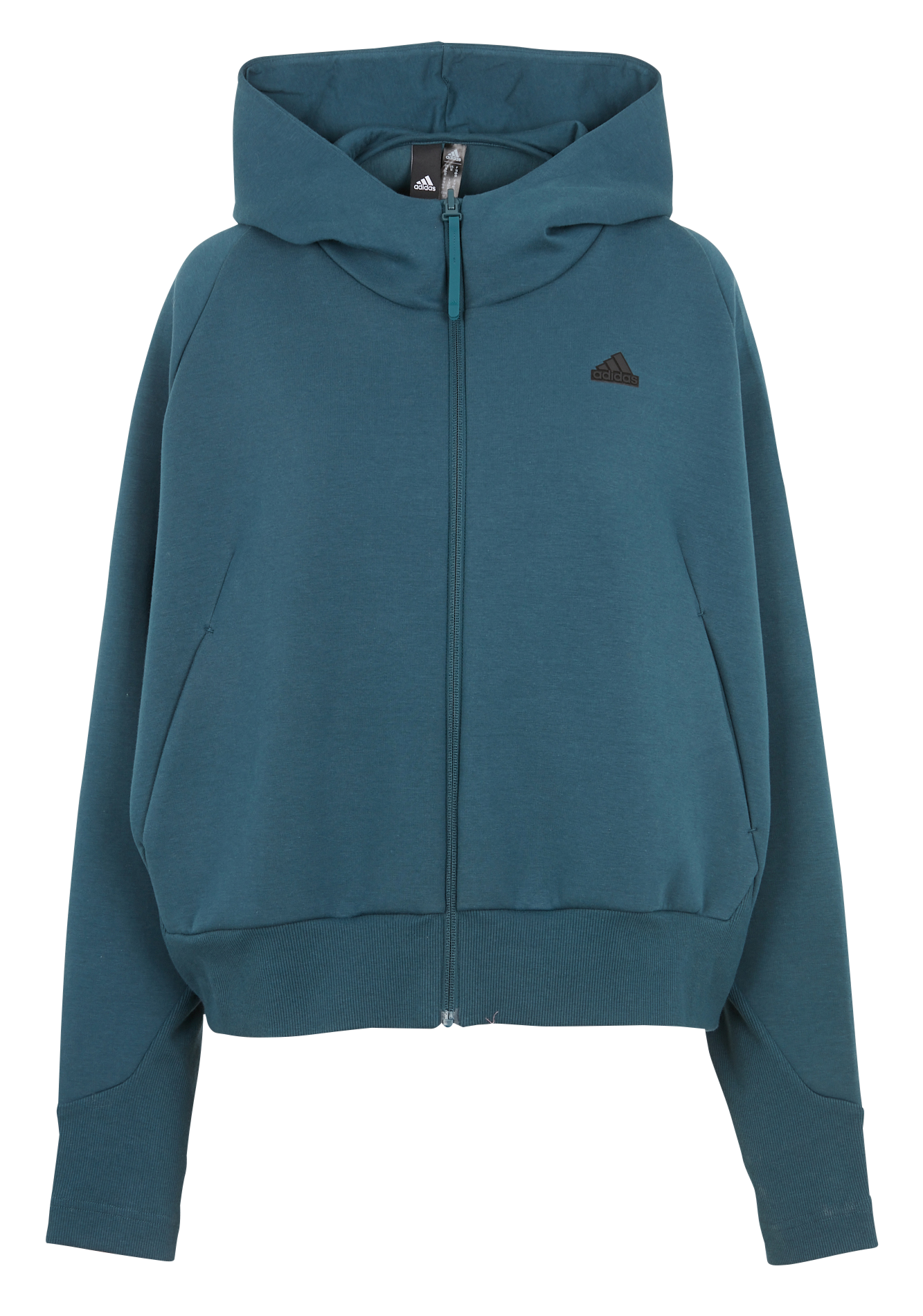 Veste col rond à capuche  ADIDAS Bleu