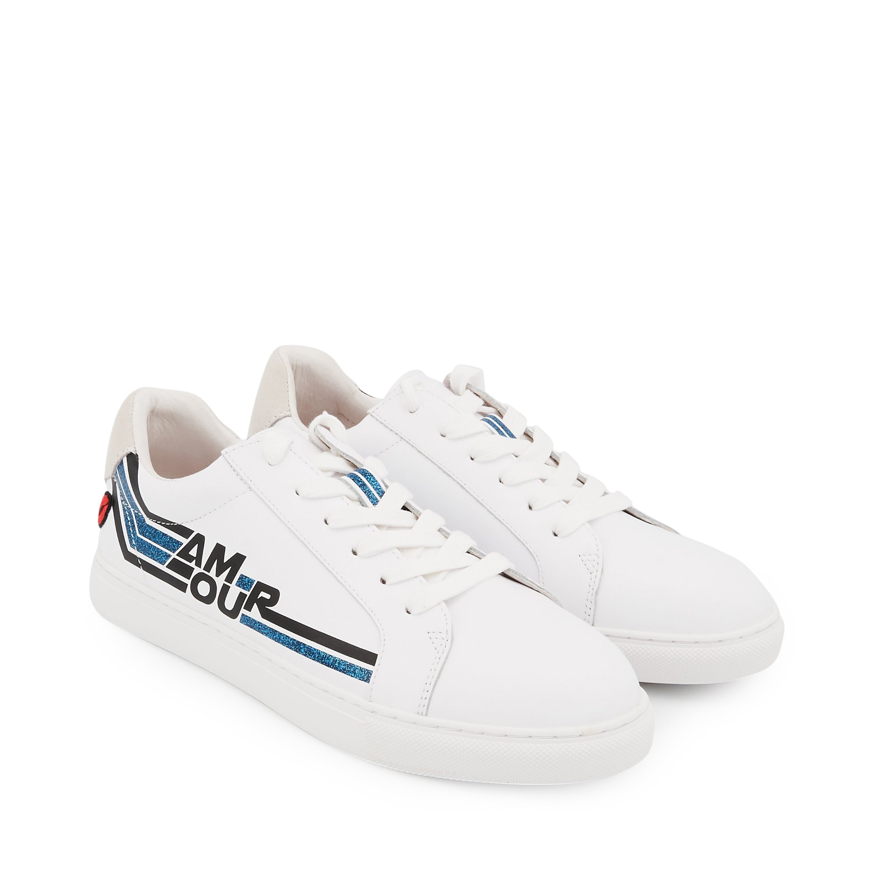 Leather sneakers BONS BAISERS PARIS White