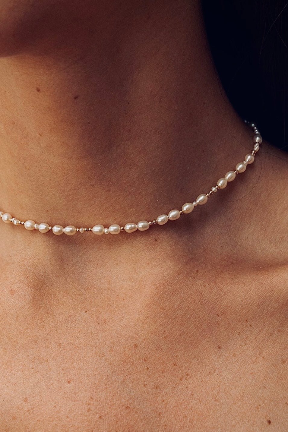 Cultured pearl necklace YAY White