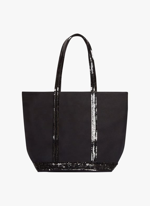 Spring Summer Printemps Vanessa Bruno Cotton Tote Bag Noir Vanessa