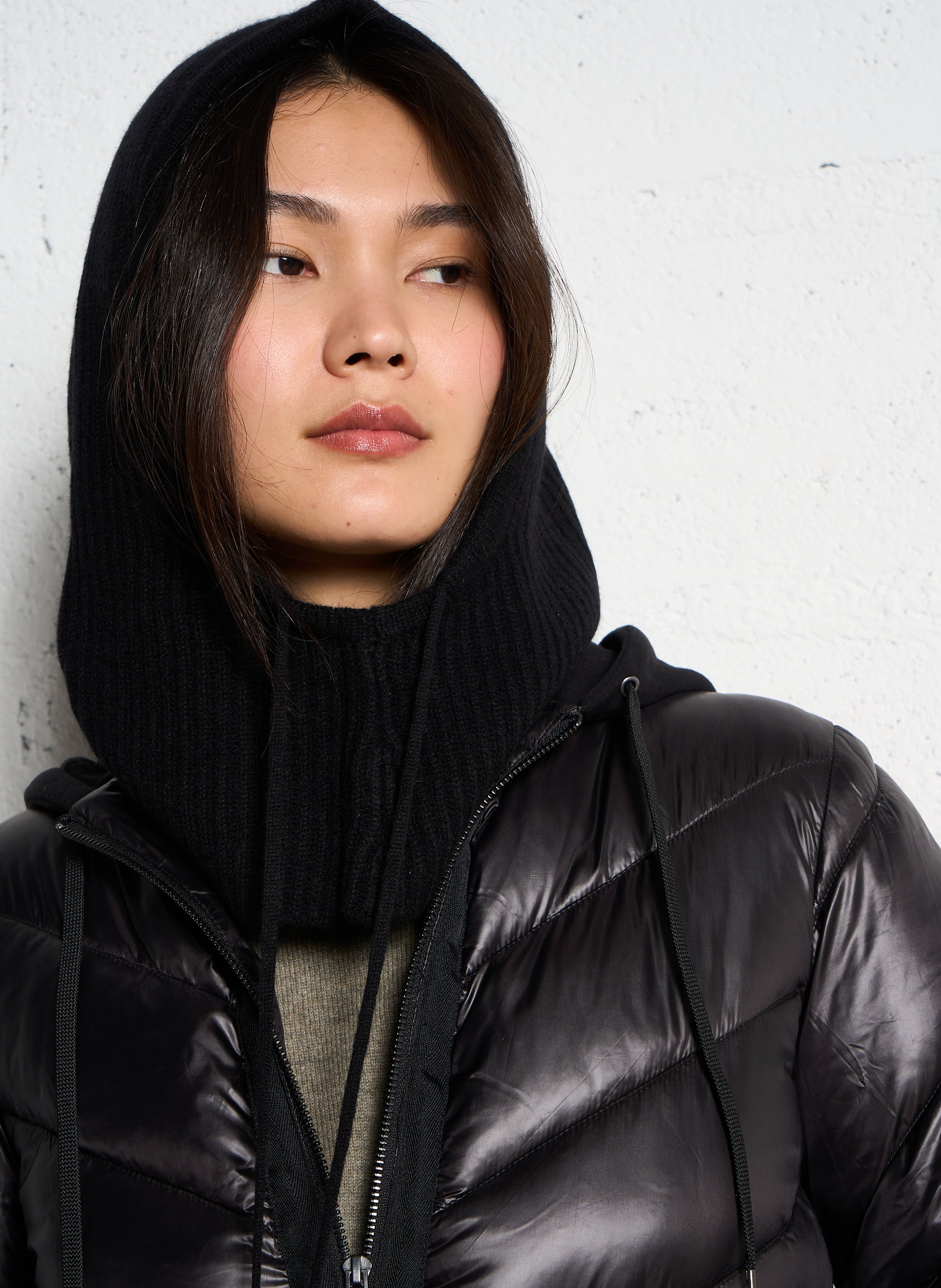 Cagoule en cachemire SUD EXPRESS Noir